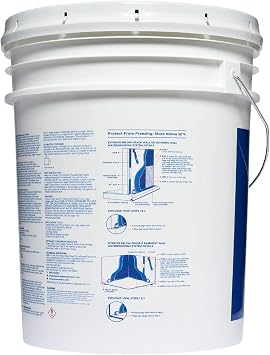 Ames Research Laboratories BMX5RG Blue MAX Waterproofer, Regular Use in Interior & Below-Grade Exterior Concrete Sealer and More. Liquid Rubber, 5 Gallon (Pack of 1), 640 Fl Oz | Ideal for waterproofing above & below grade foundations, basements, roofs, floors & more.
