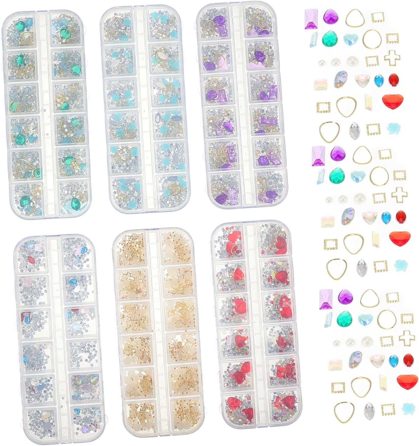 Nail Art Rhinestones DIY Manicure Accessories with Pearls and Glass Gems for Home and Salon Use Creative Decoration for Nails and Crafts