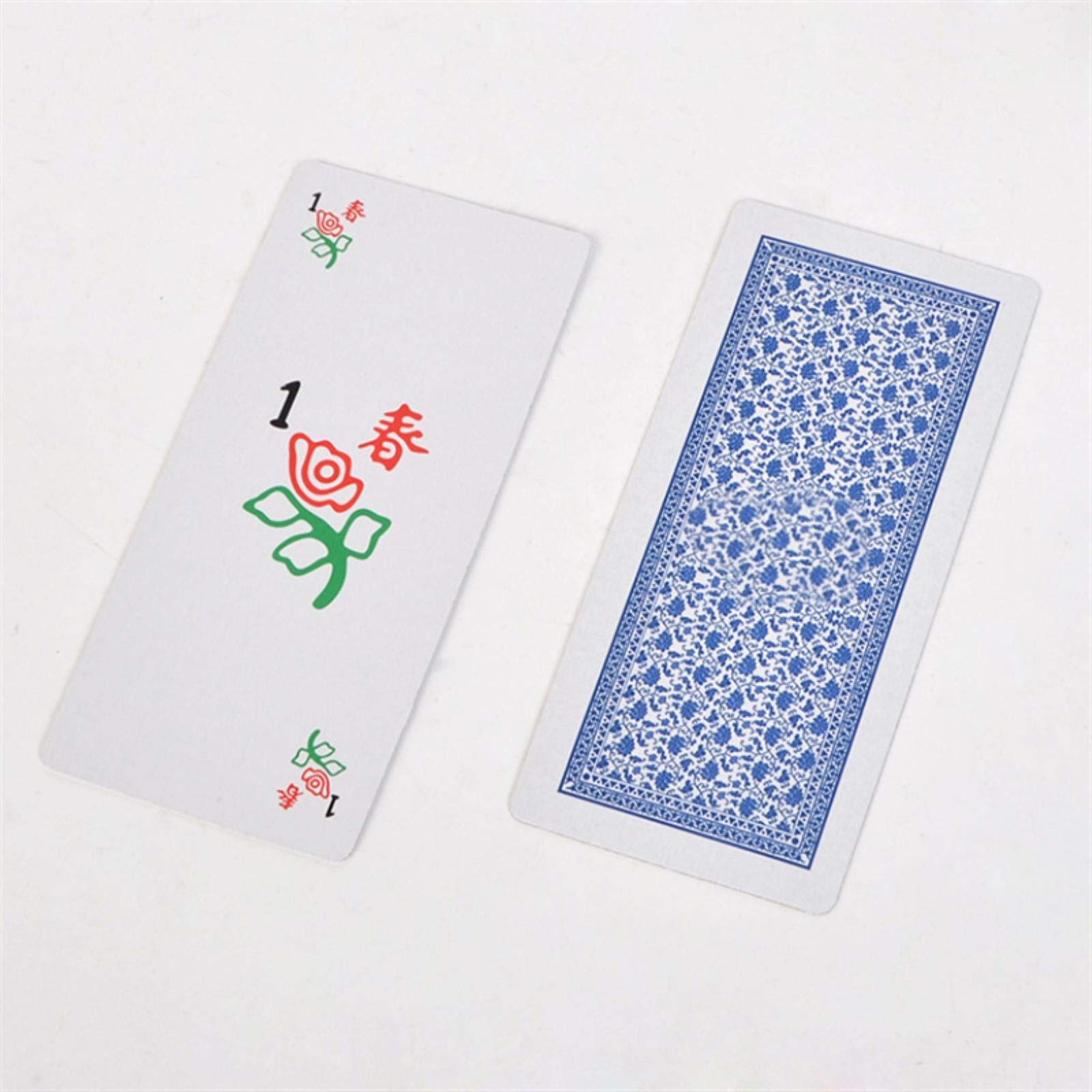 Plastikowa magia do gry karty do gry Mahjong zestaw 144 sztuk karty do gry w pudełko przenośne chińskie zabawki chiński mahjong
