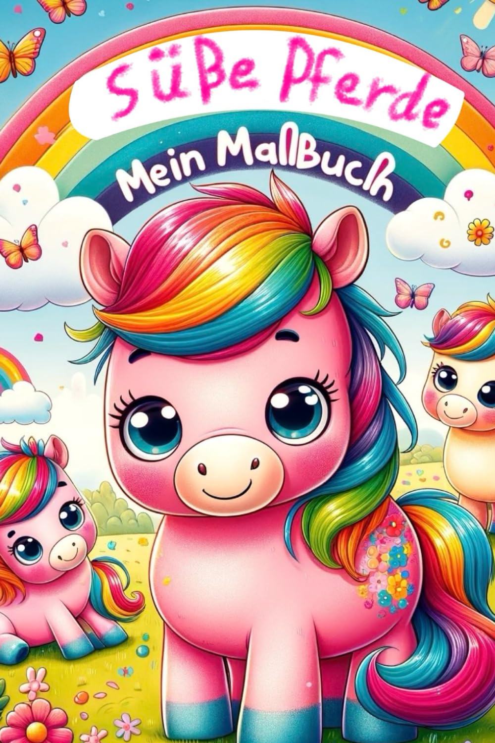 Süße Pferde - Mein Malbuch