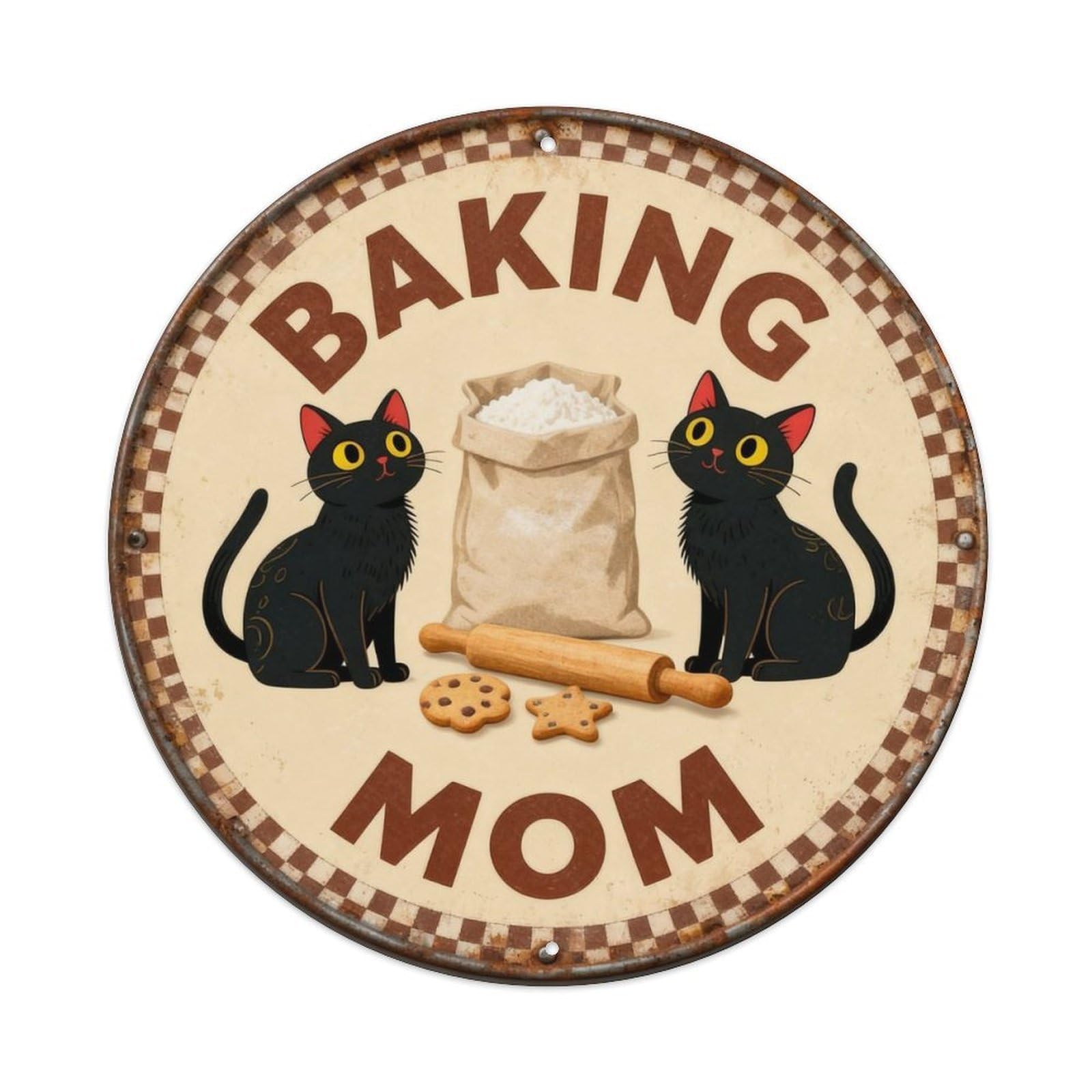 Baking Mom Metal Tin Sign Plaque
