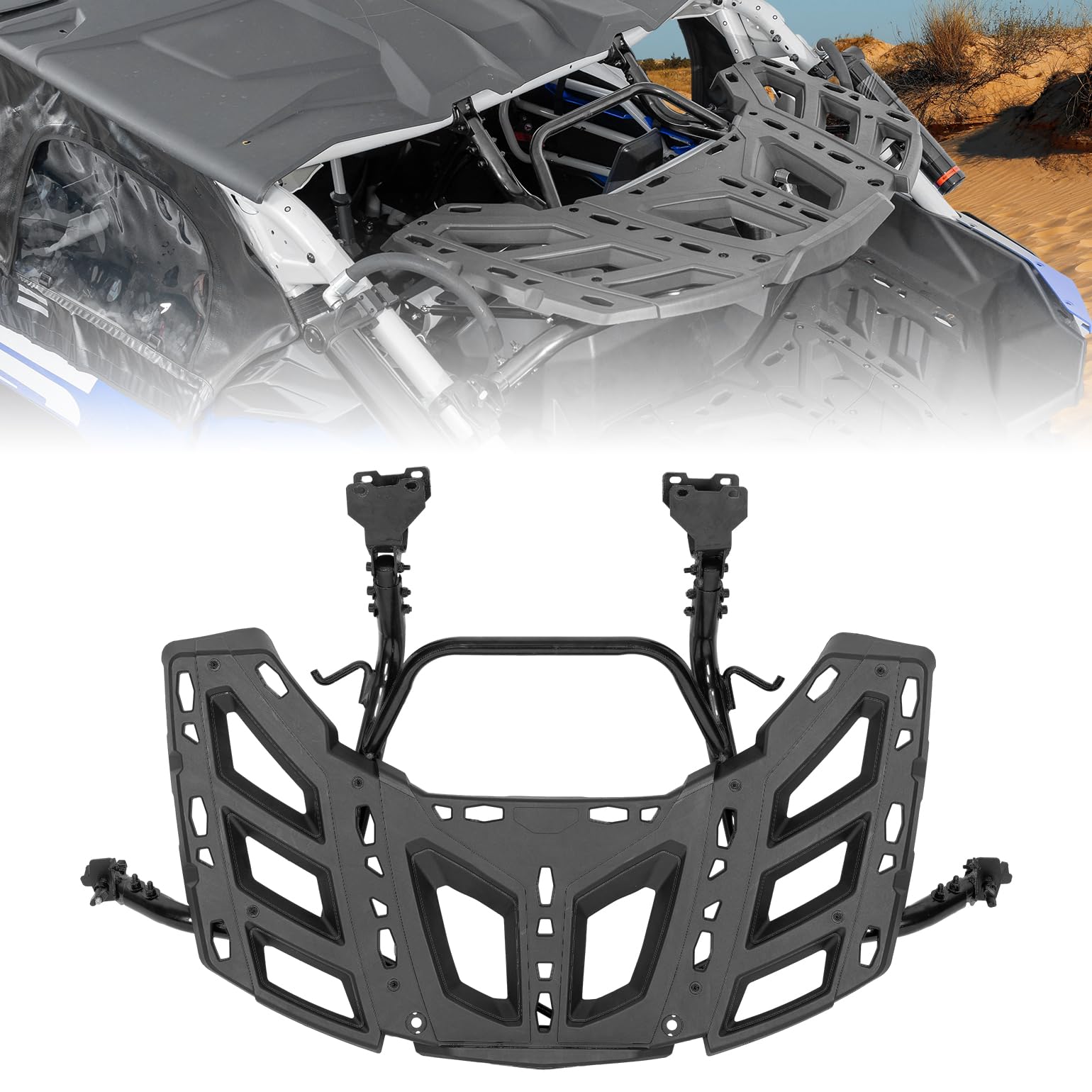 Photo 1 of KEMIMOTO X3 Pivoting Rear Rack, Spare Cargo Rack Accessories Compatible with Can am Maverick X3 and Max 2017-2025 Replace 715002881