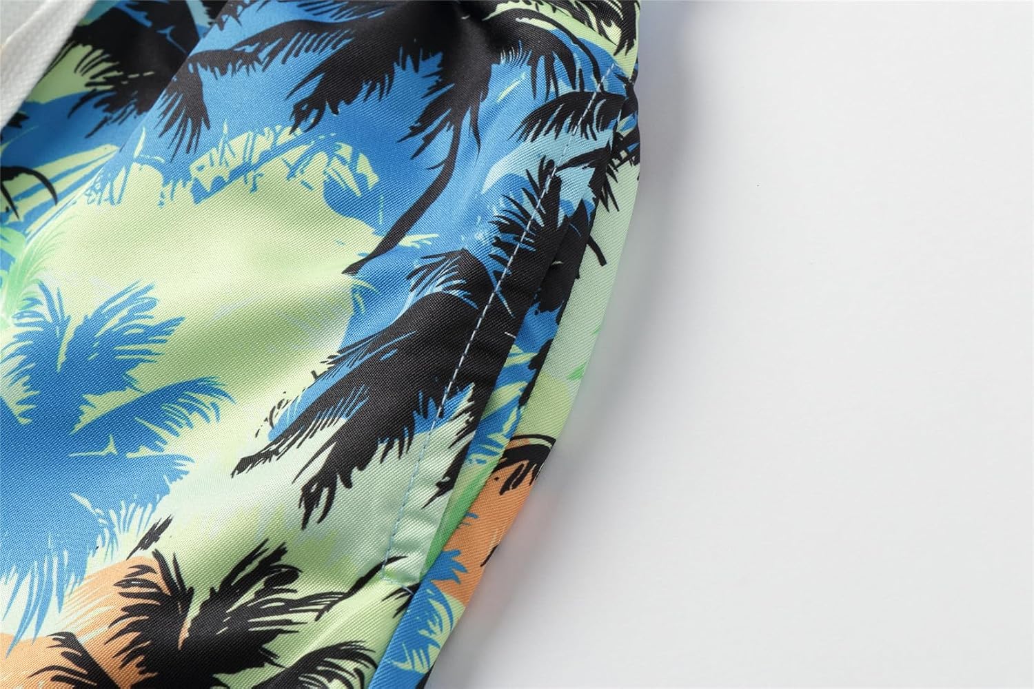 Mud Kingdom Boys Hawaii Shorts Print Summer Beach Shorts with Drawstring