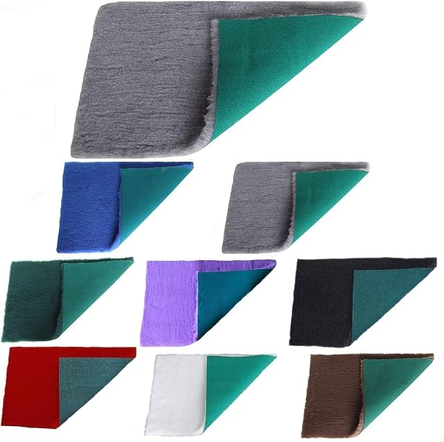PnH Veterinary Bedding ® VARIOUS SIZE PIECES - RECTANGLE, SQUARE - 8 COLOURS - Ready To Use, Selvage Edge Removed - Whelping Fleece, Vet Bedding, Dog Bed, Dog, Vet, Bed (100cm x 100cm, GREY)