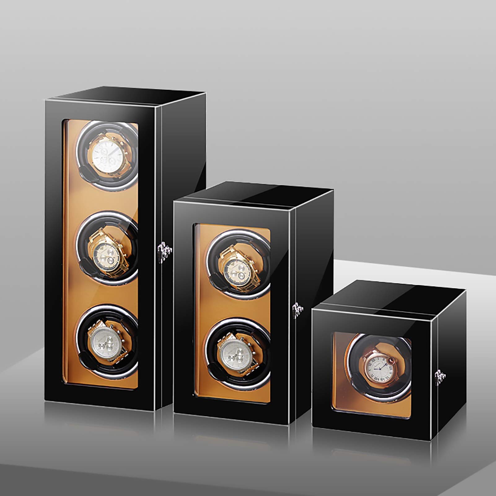 Spinner - Scatola carica orologi – Smart Vertical Watch Winding Box Automatico Meccanico Shaker Motore Silenzioso Rotante Orologio Dispositivo Unico 5 Rotazione Mod, A-4
