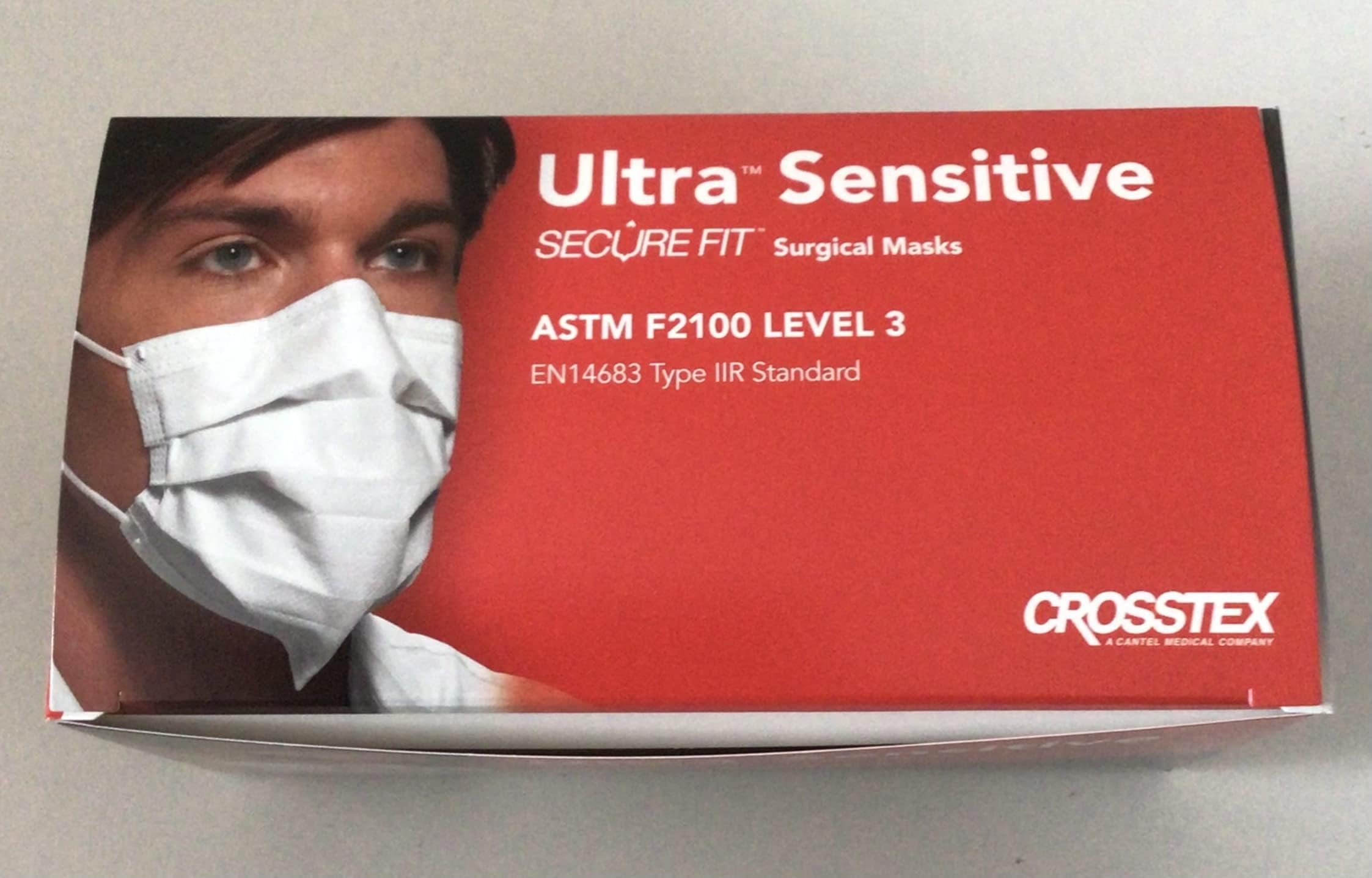 Crosstex GCFCXSSF Ultra Ear Loop with Secure Fit Technology, White (Pack of 500)