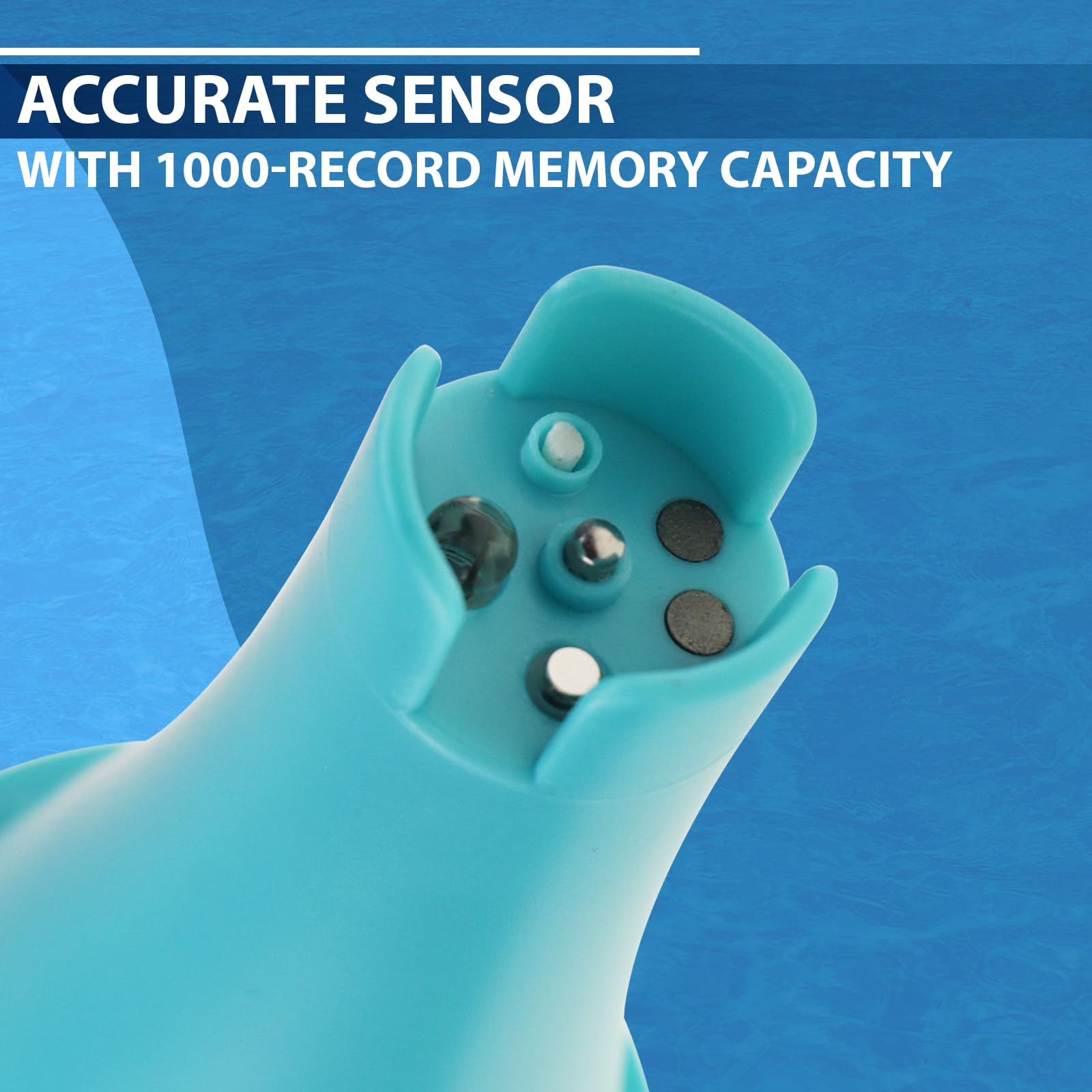 Analizador de Calidad de Agua 6 en 1 Flotante con Bluetooth Mide Cloro, pH, CE (Conductividad), ORP (Potencial Redox), Salinidad y Temperatura - Conexión a APP para Piscinas e Hidroponía