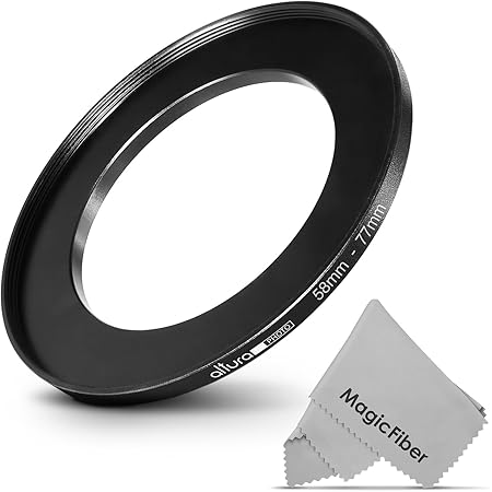 Fotodiox Step-Down Ring Set – Set Of 7 Anodized Aluminum Filter Adapter Rings