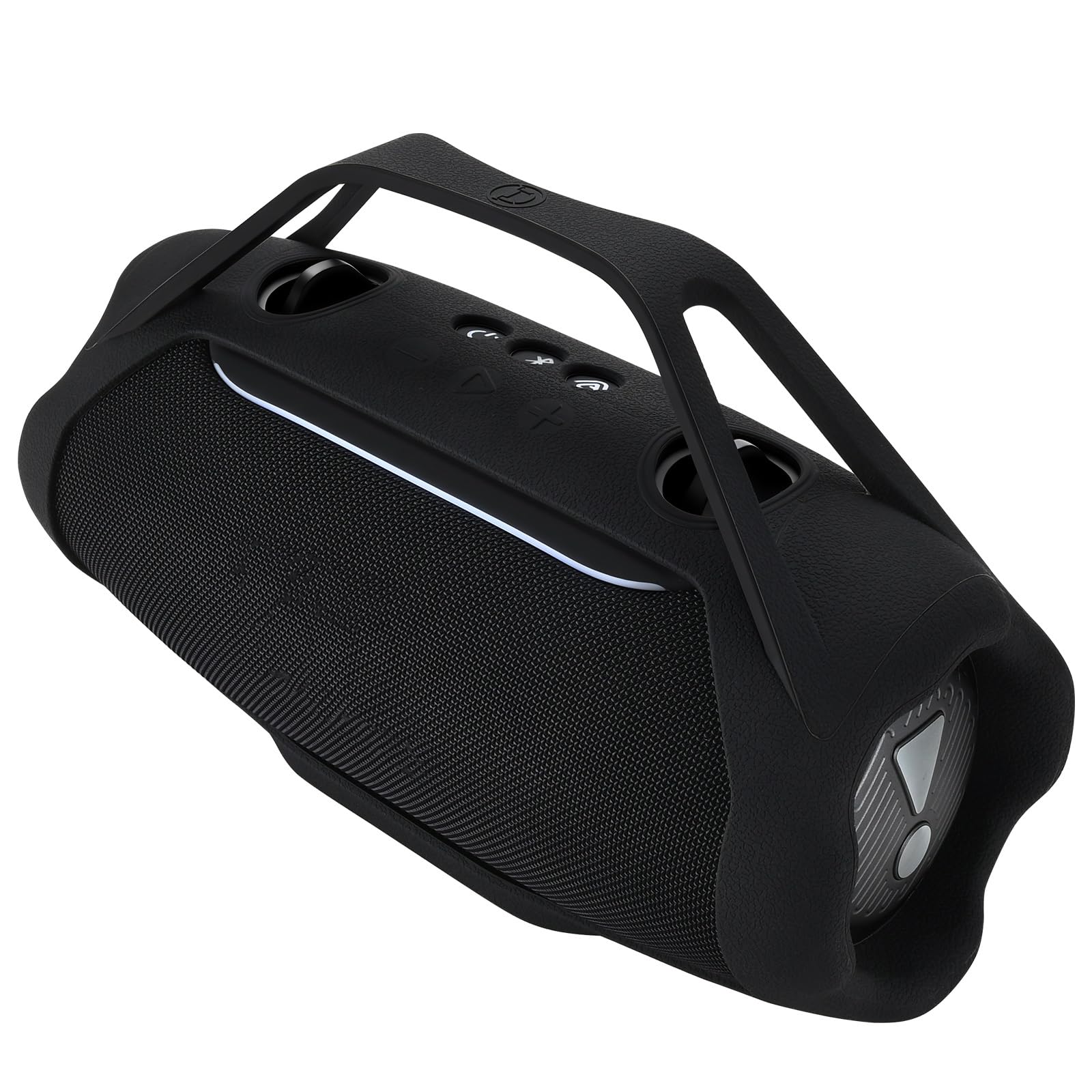 Etui Silikonowe do JBL Xtreme 5 przenośny głośnik Bluetooth, Podróżna Osłona Miękka Ochronna Pokrowiec Futerał z Uchwyt Pasek do przenoszenia do JBL Xtreme 5 (Czarny)