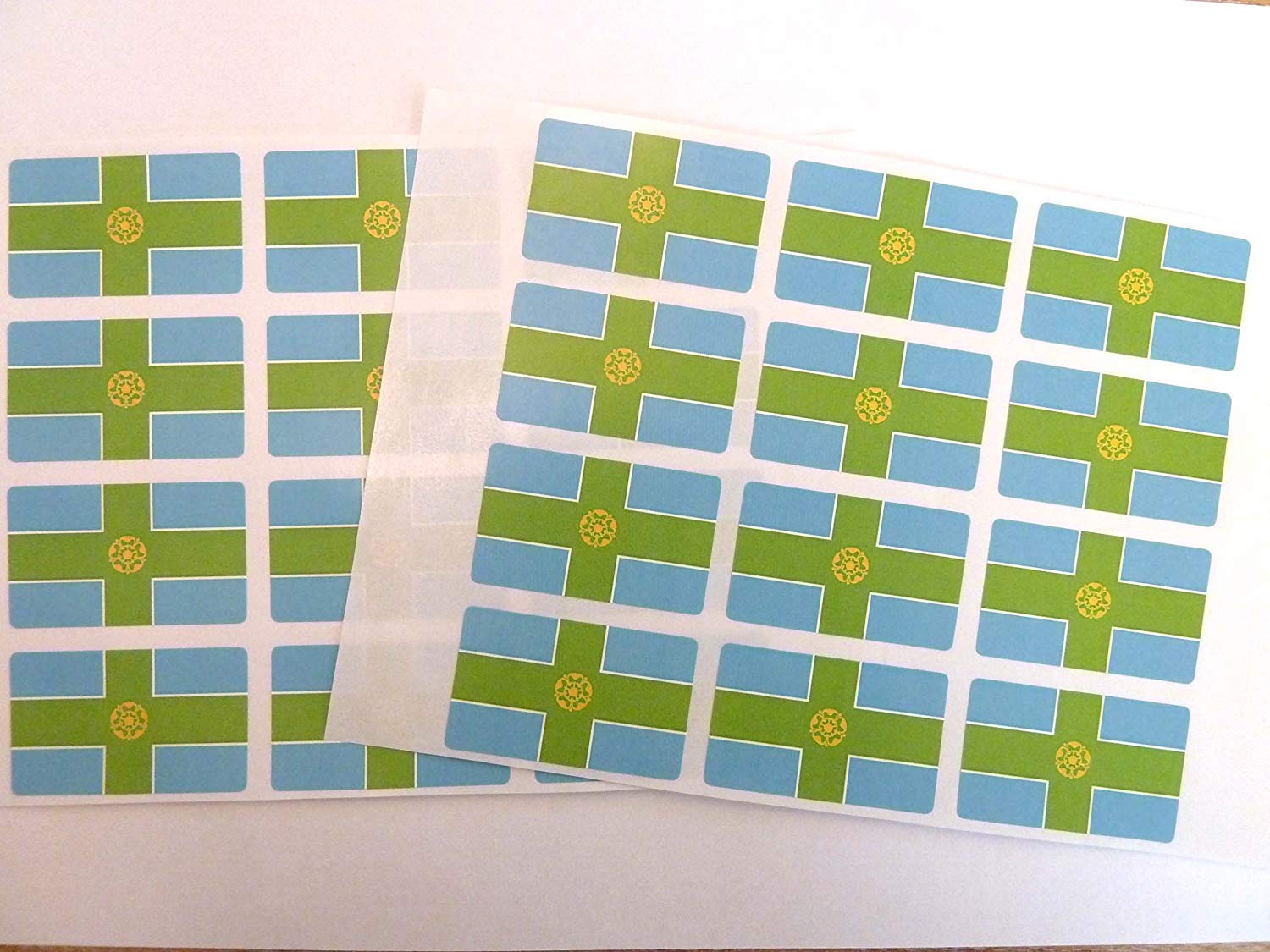 60 Stück Lincolnshire Flaggen-Sticker – Selbstklebend, 33x20mm, Perfekt Für Laptops & Koffer