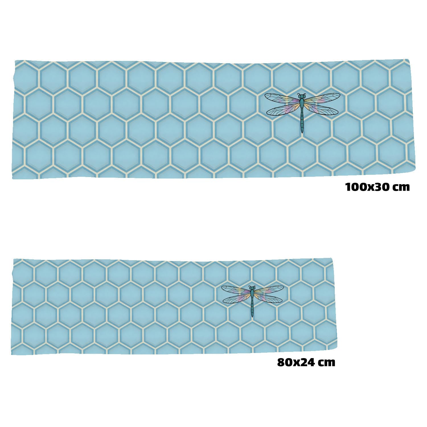 speecheese Serviette de glace en forme de libellule XL pour le sport et les voyages - Serviette rafraîchissante pratique pour les activités de plein air, idéale pour se rafraîchir
