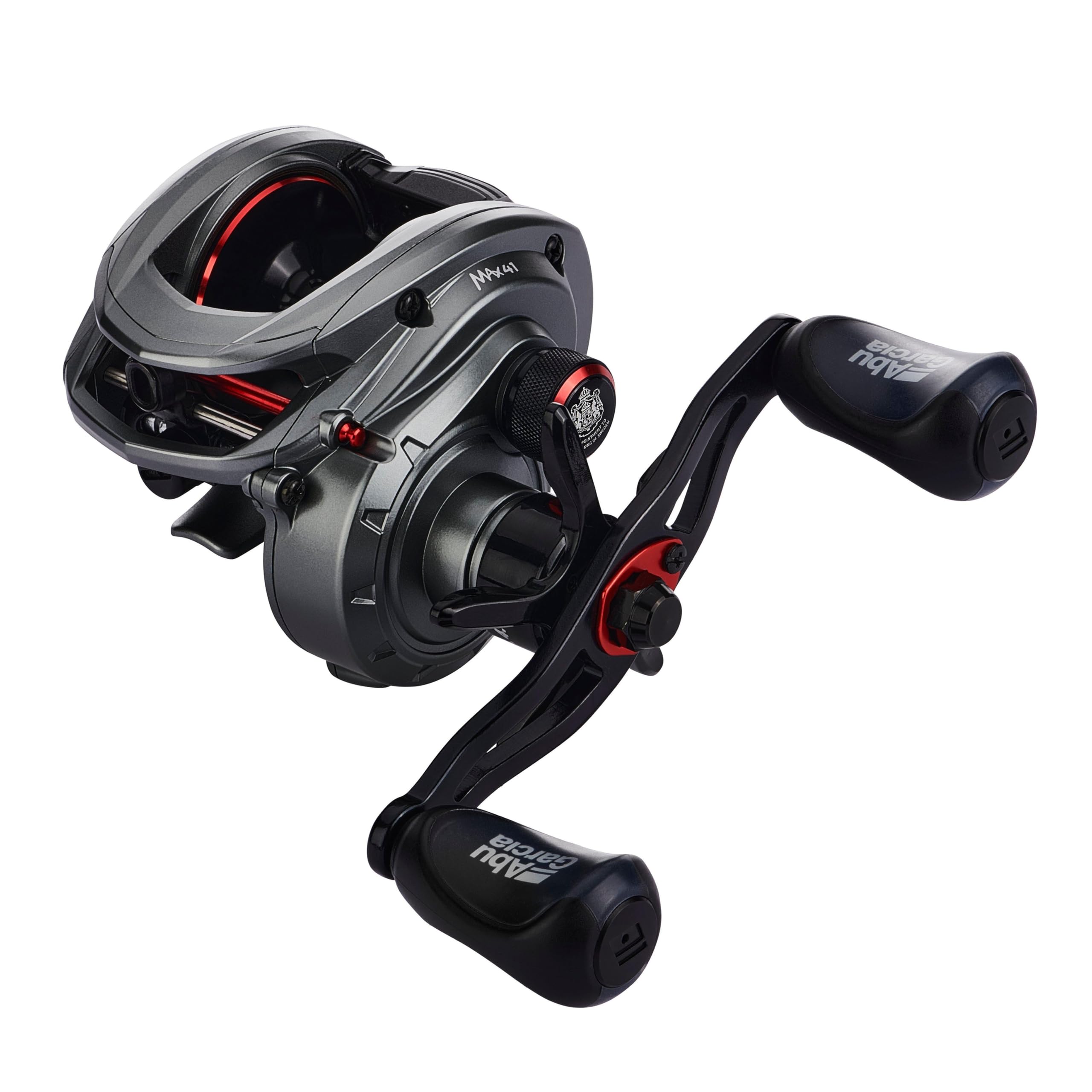 Abu Garcia MAX Low Profile Rolle – Baitcasterrolle zum Raubfischangeln – Hecht, Barsch, Zander