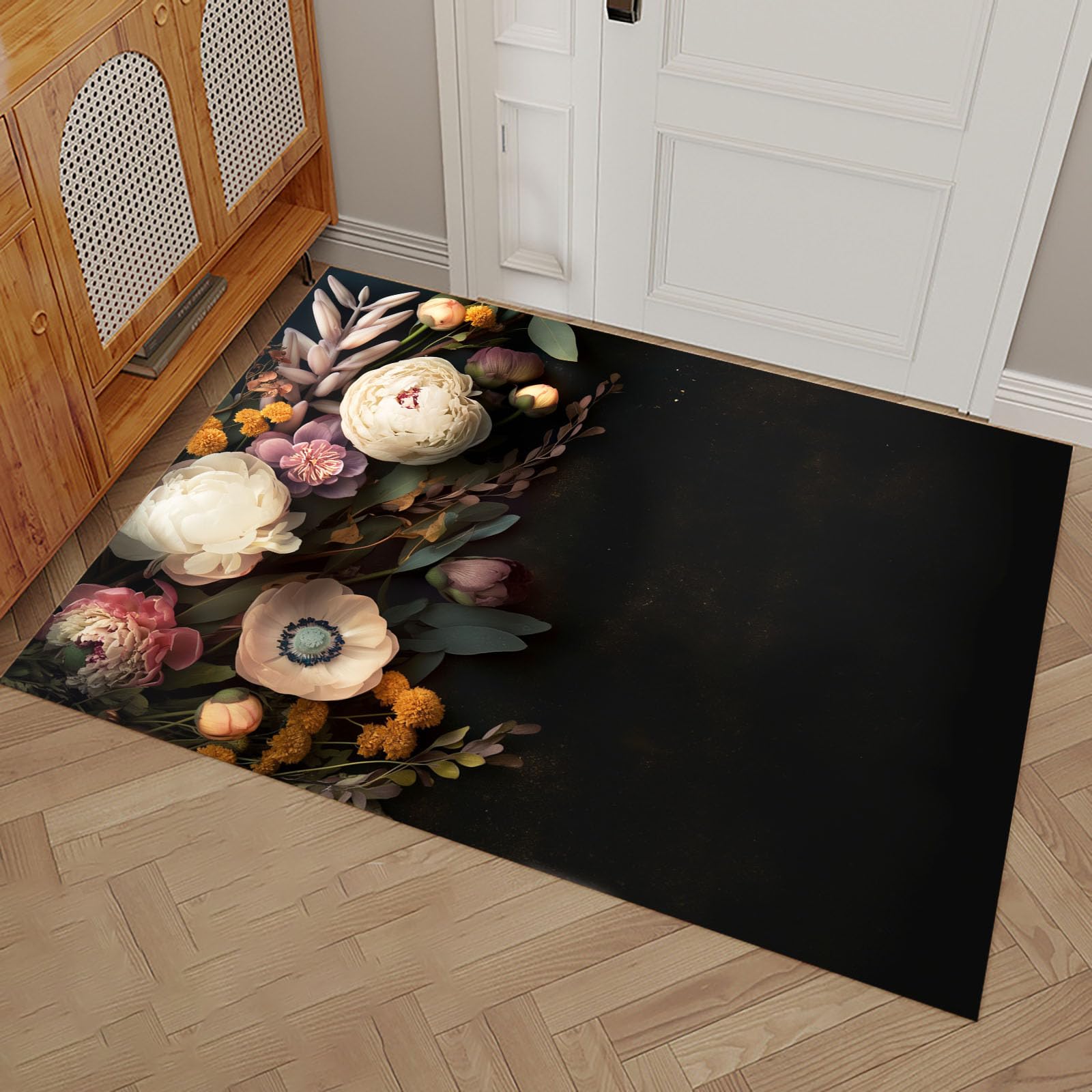 Paillasson d'intérieur lavable 80x120 tapis entrée vintage