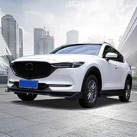 Vista 6 de HIGH FLYING Para Mazda CX-5 CX5 2017-2021 Accesorios exteriores Coche Rejilla Delantera Insertos Cubierta Moldeo ABS Negro Brillante 2pcs