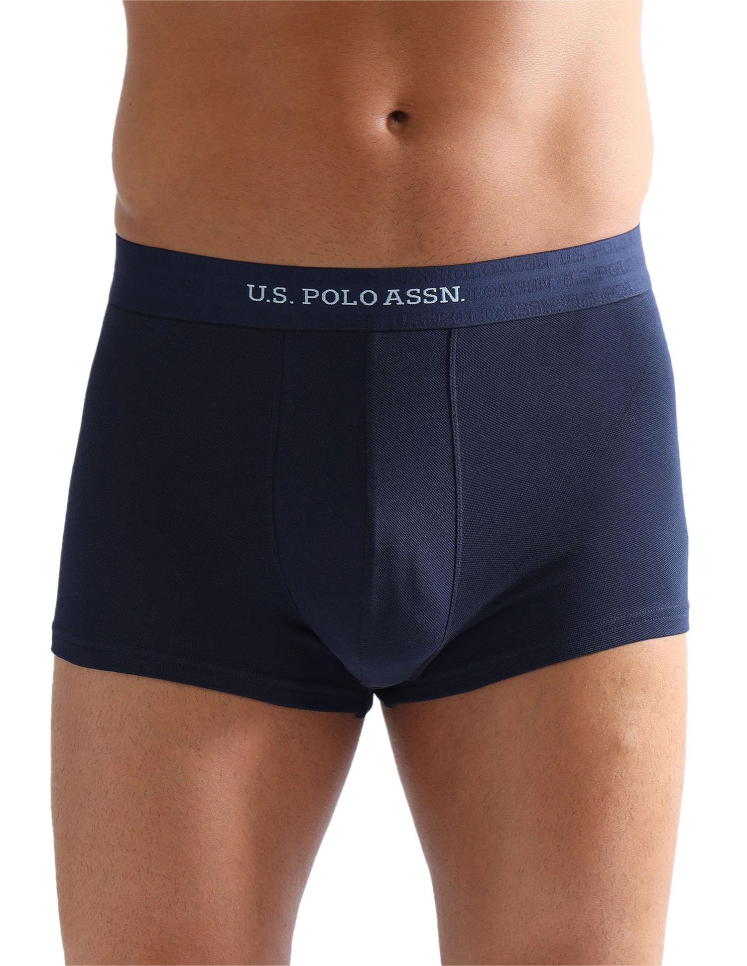 u.s. polo assn. Men's Anti Microbial Solid ET006 Underwear Trunks - Pack of 1-picture-12