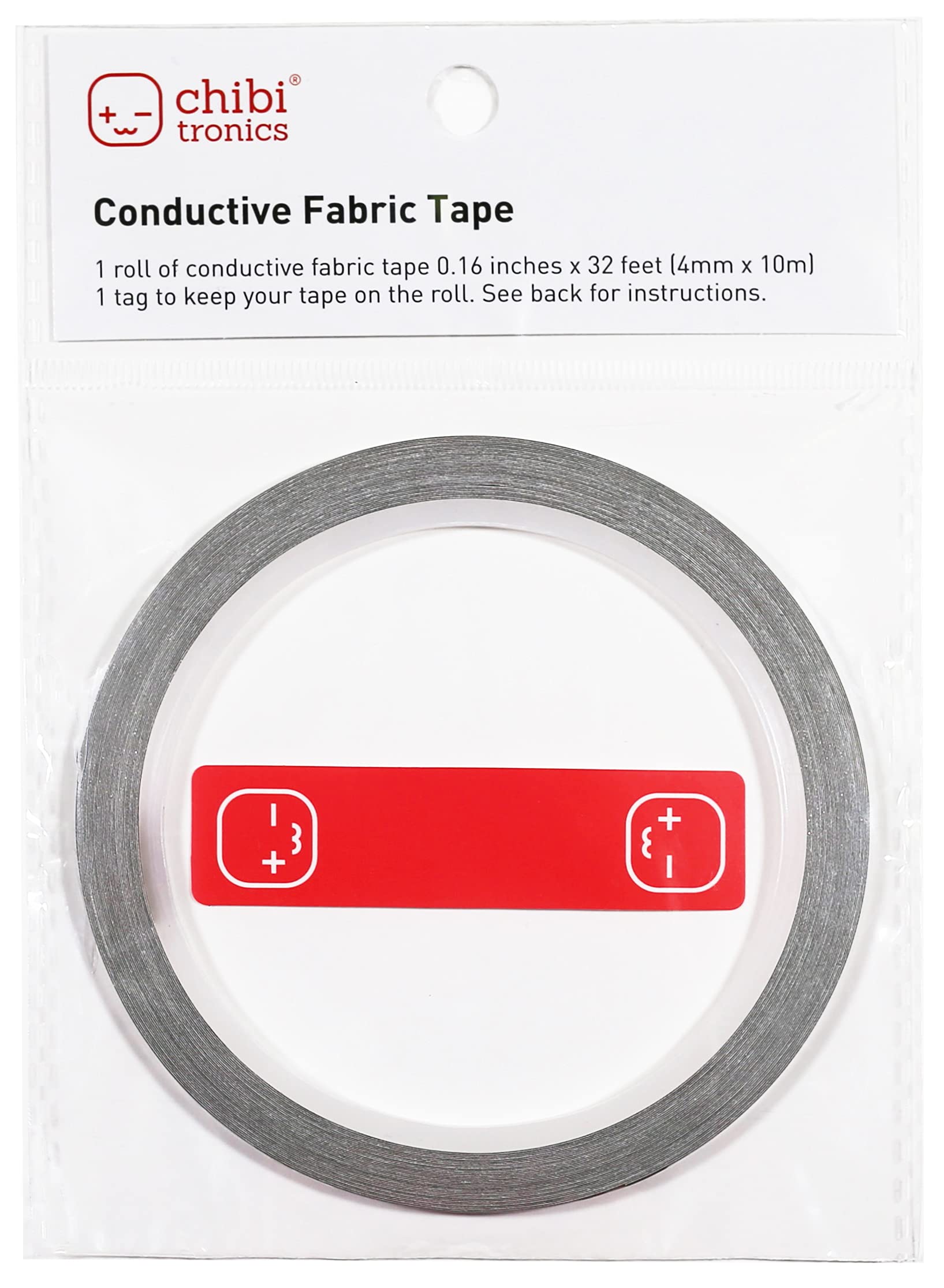 ChibitronicsConductive Fabric Adhesive Tape - 4mm x 10m 32ft