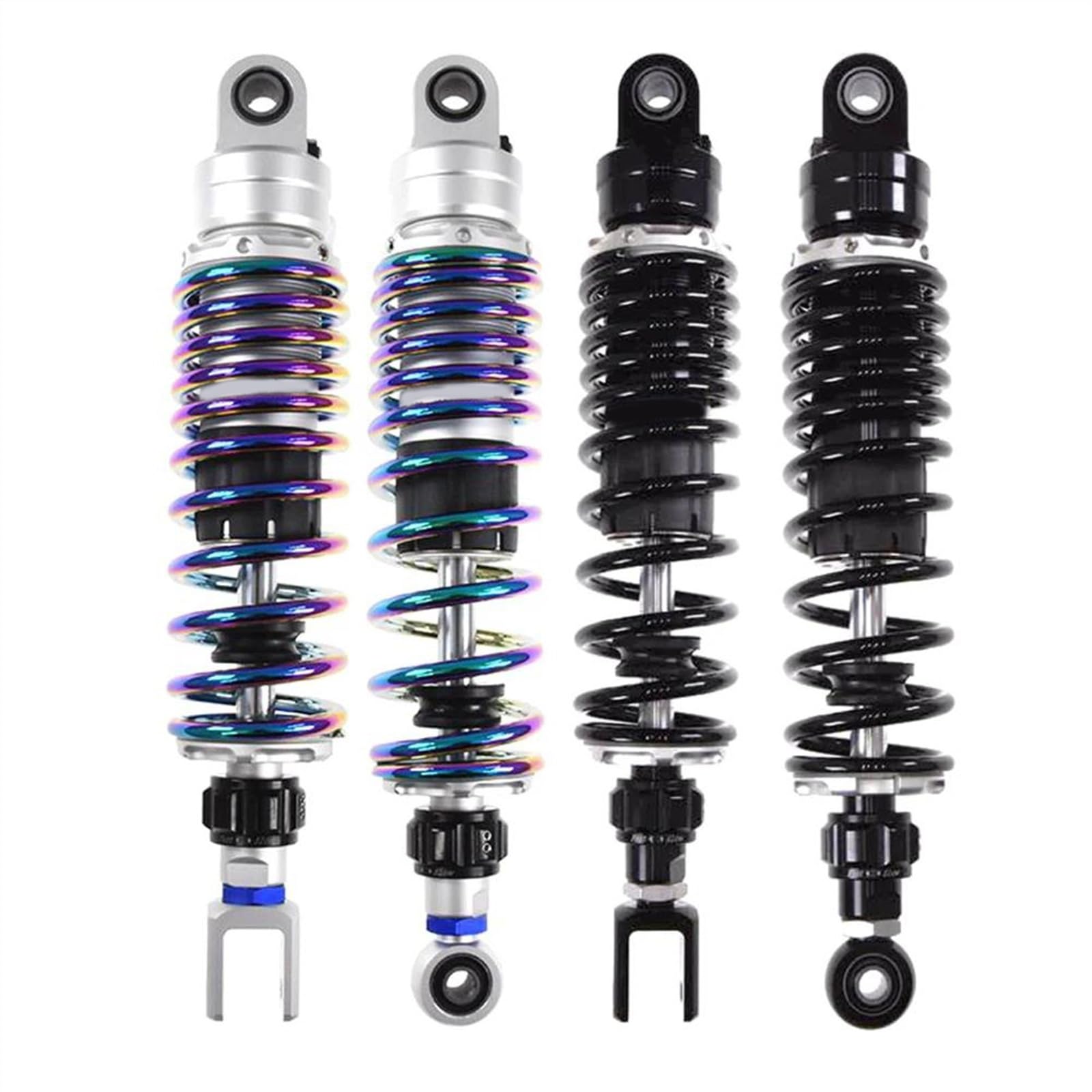 Amortisseur Arrière Réglable Pour Moto - 270 Mm Ou 300 Mm - Noir/Argent - Amélioration Conduite Et Confort - 13