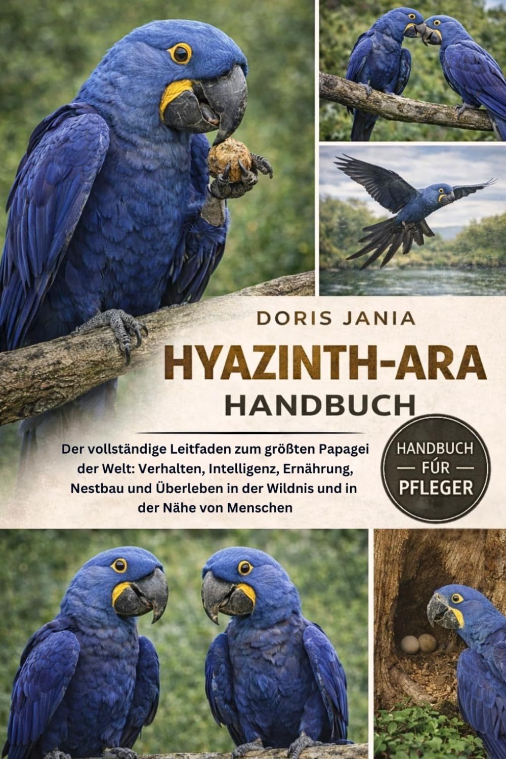 HYAZINTH-ARA-HANDBUCH: Der vollständige Leitfaden zum größten Papagei der Welt: Verhalten, Intelligenz, Ernährung, Nestbau und Überleben in der Wildnis und in der Nähe von Menschen
