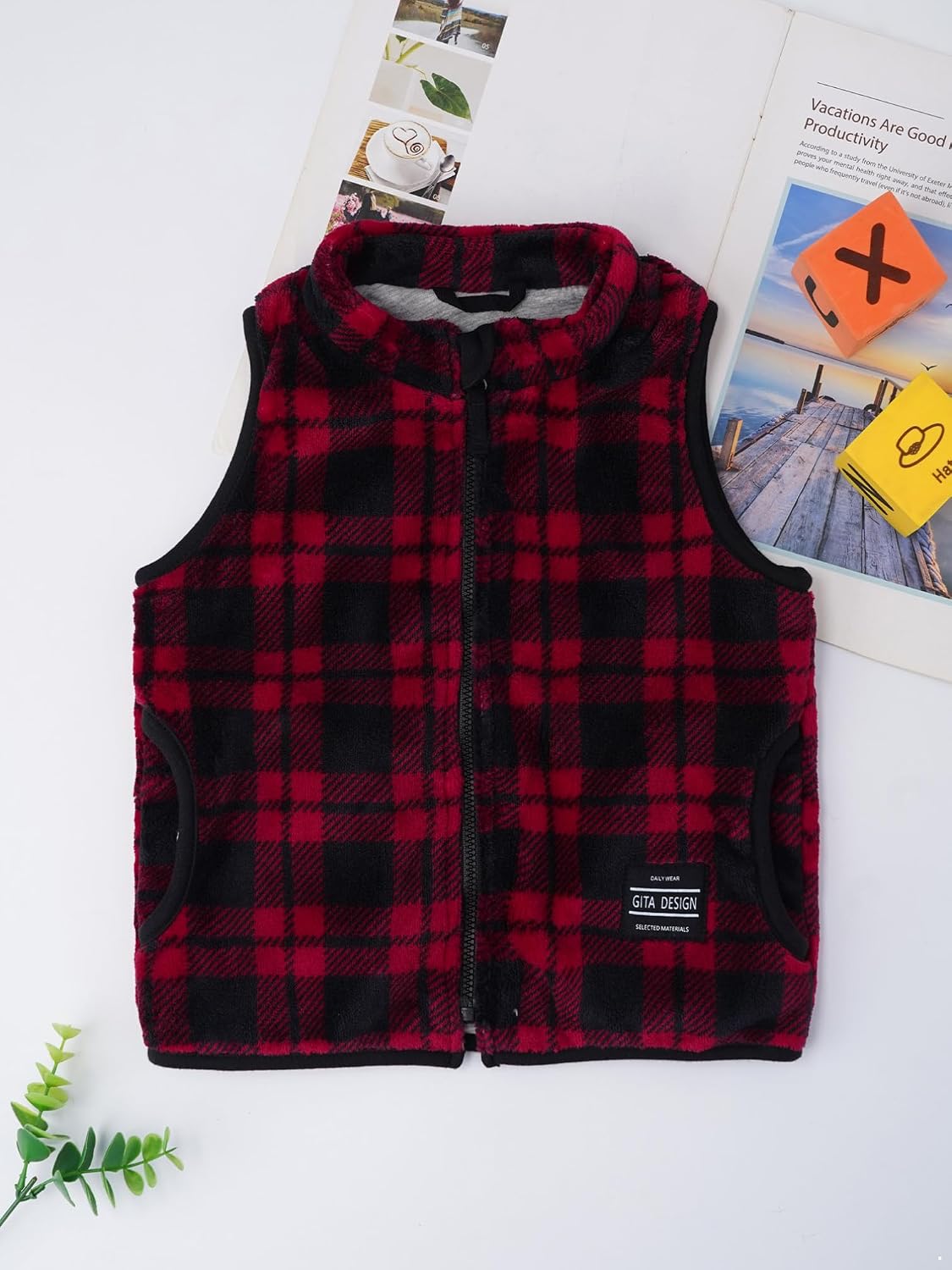 iiniim Toddler Baby Boys Girls Winter Vest Stand Collar Full Zipper Jacket Outerwear Vest