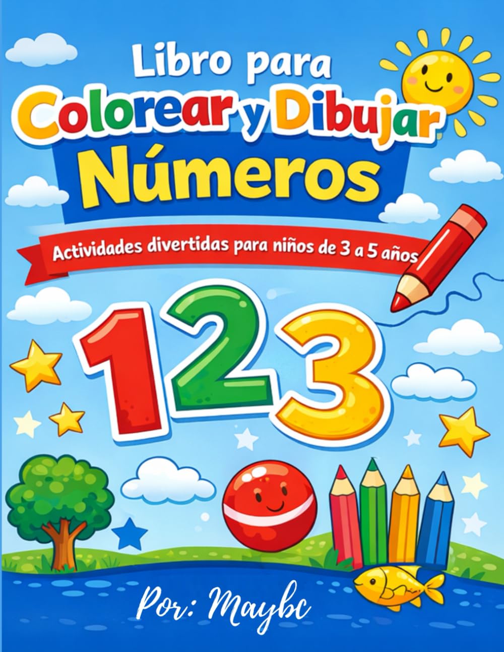 Libro para colorear y dibujar numeros