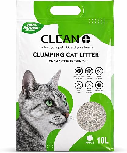 Clean Plus Scented Bentonite Cat Litter 8kg