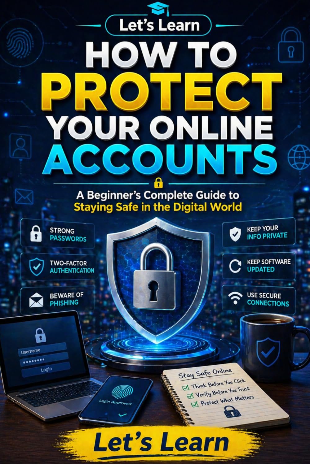 Let's Learn How to Protect Your Online Accounts: A Beginner's Complete Guide to Staying Safe in the Digital World (Let's Learn for AI & Technology)