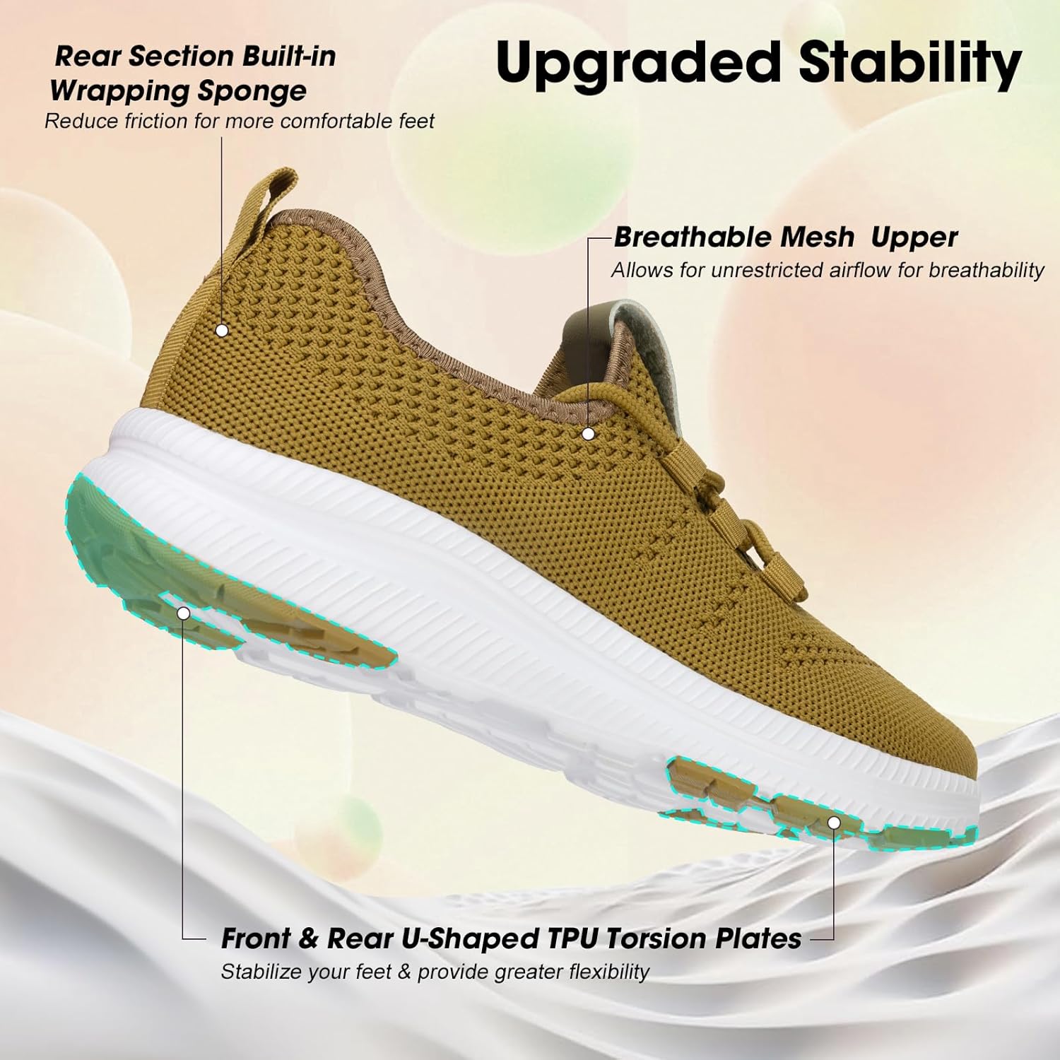 ZOVE Wide Toe Box Shoes Women Extra Wide Width Sneakers Ultra