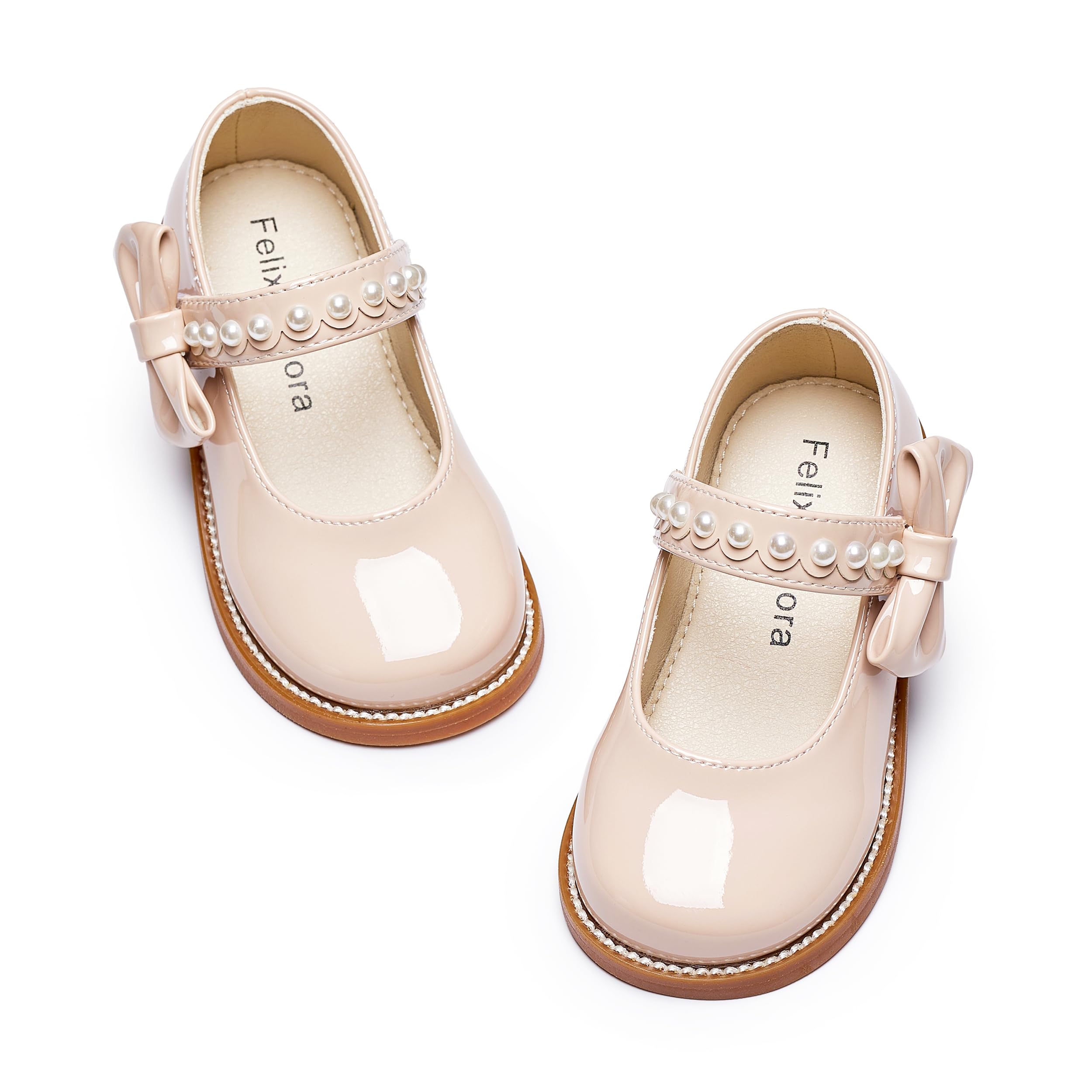 Felix &amp; Flora Toddler Girl Mary Jane Dress Shoes - School Oxford Flats for Girl Party Shoes.
