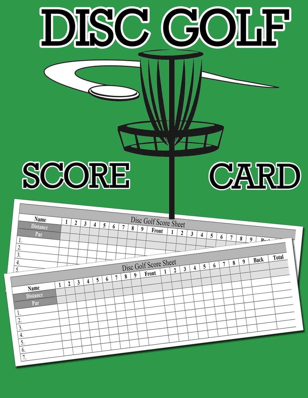 Disc Golf Score Card: 100 Sheets Golf Score Keeper, Golf Notebook, Golf Scorebook