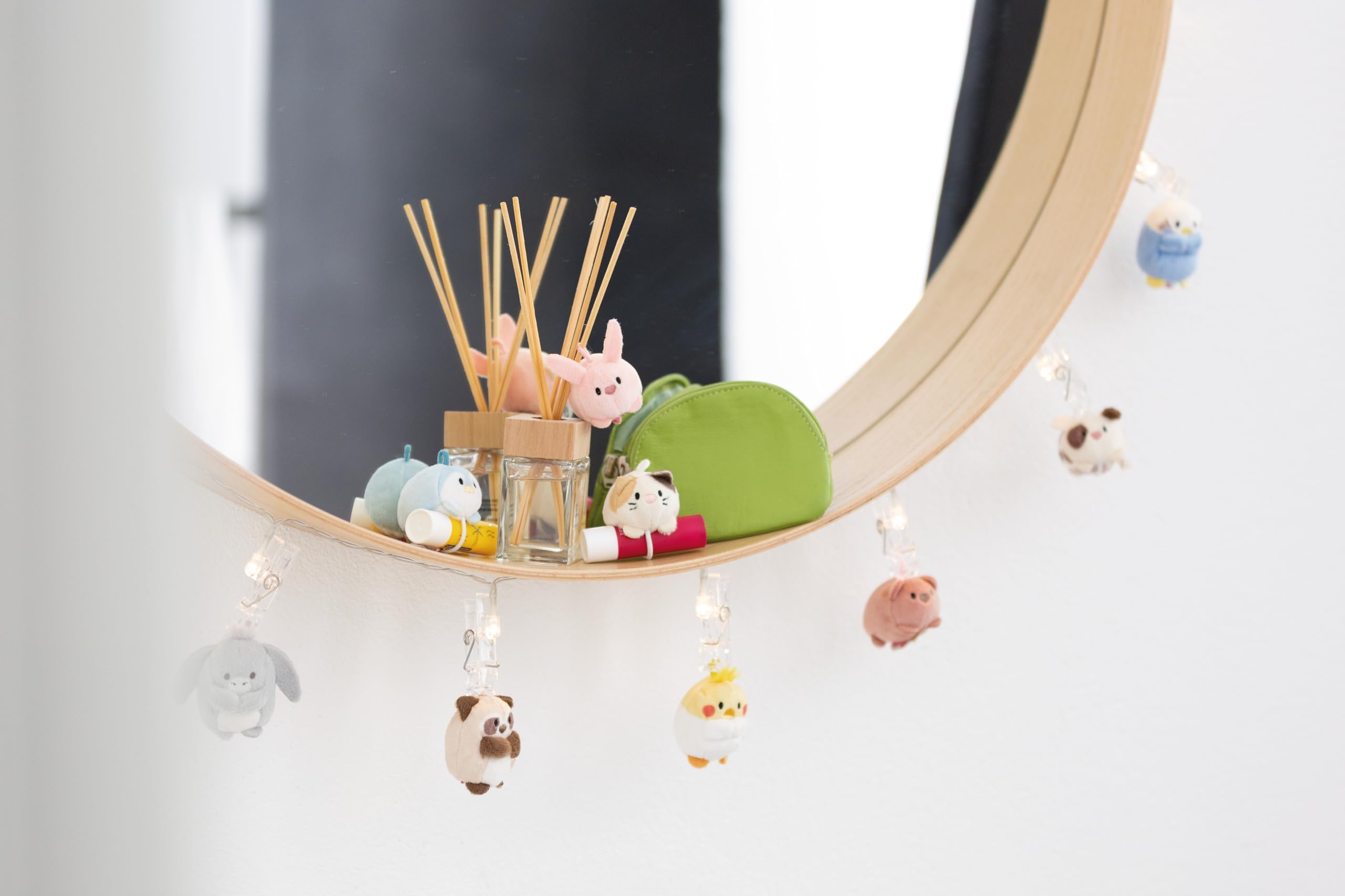 Knuffel Kat Angy 16cm met Cactus in Geschenkdoos 11x12x6,5cm beige - Zacht speelgoed gemaakt van pluche, schattig pluchen knuffeldier om mee te knuffelen en te spelen, voor kinderen en volwassenen