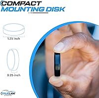 Vista 2 de True Line soporte para teléfono celular para el automóvil, para el tablero del auto, con imán, kit de montaje, para el volante, Negro