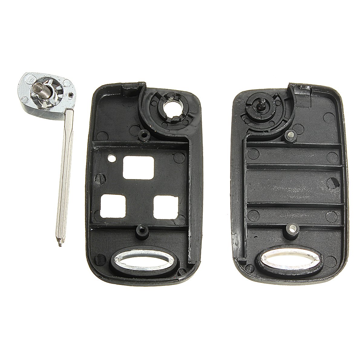 Custodia Chiave Auto Alamor Flip Key 3 Pulsanti Per Lexus IS200 LS400 RX300 GS300 - Guscio Sostitutivo ABS Nero - 5