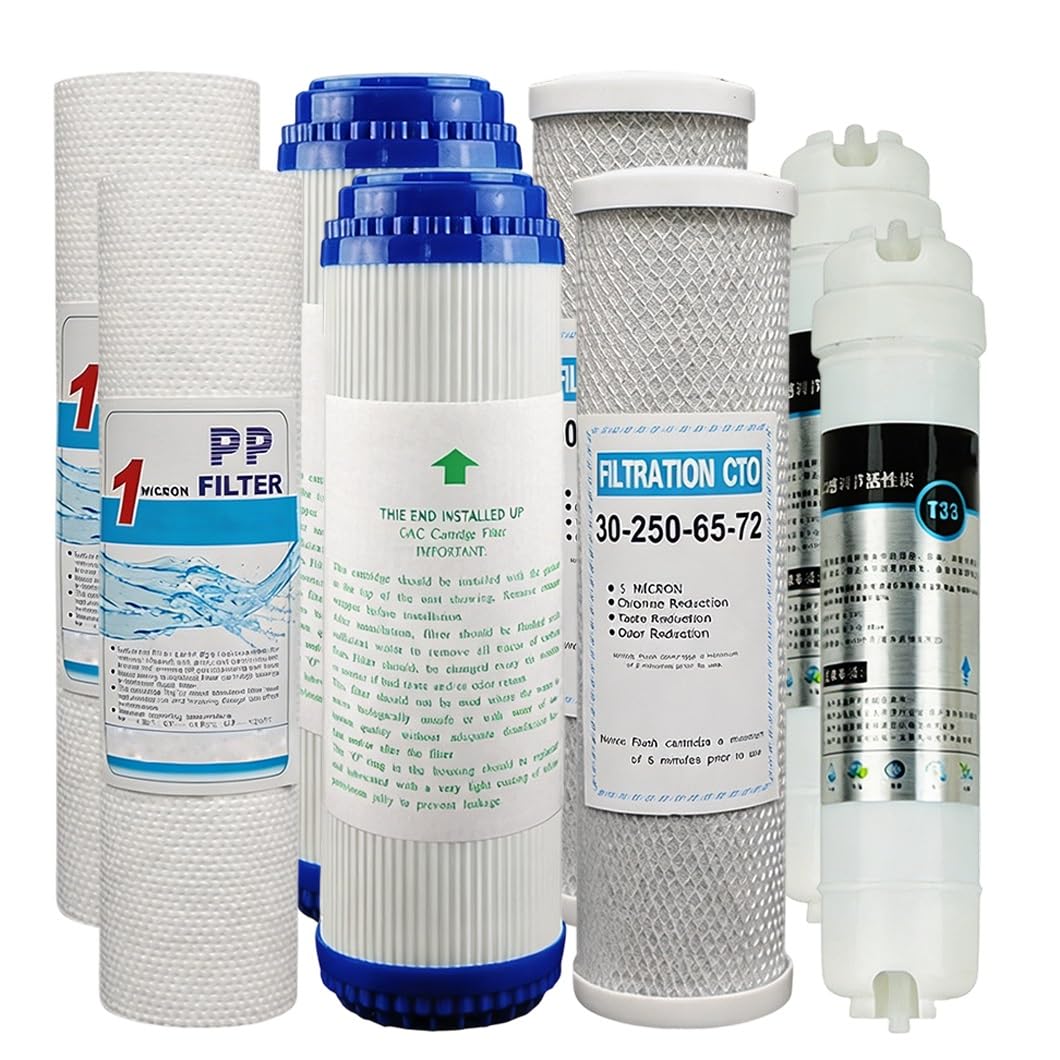 Filtre osmose inverse 5 étapes haute performance charbon bloc CTO et PP 10in