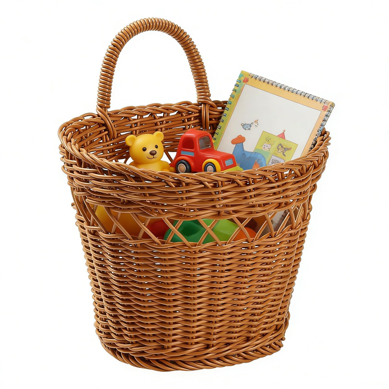 Panier mural tressé de rangement pour légumes et déco de cuisine