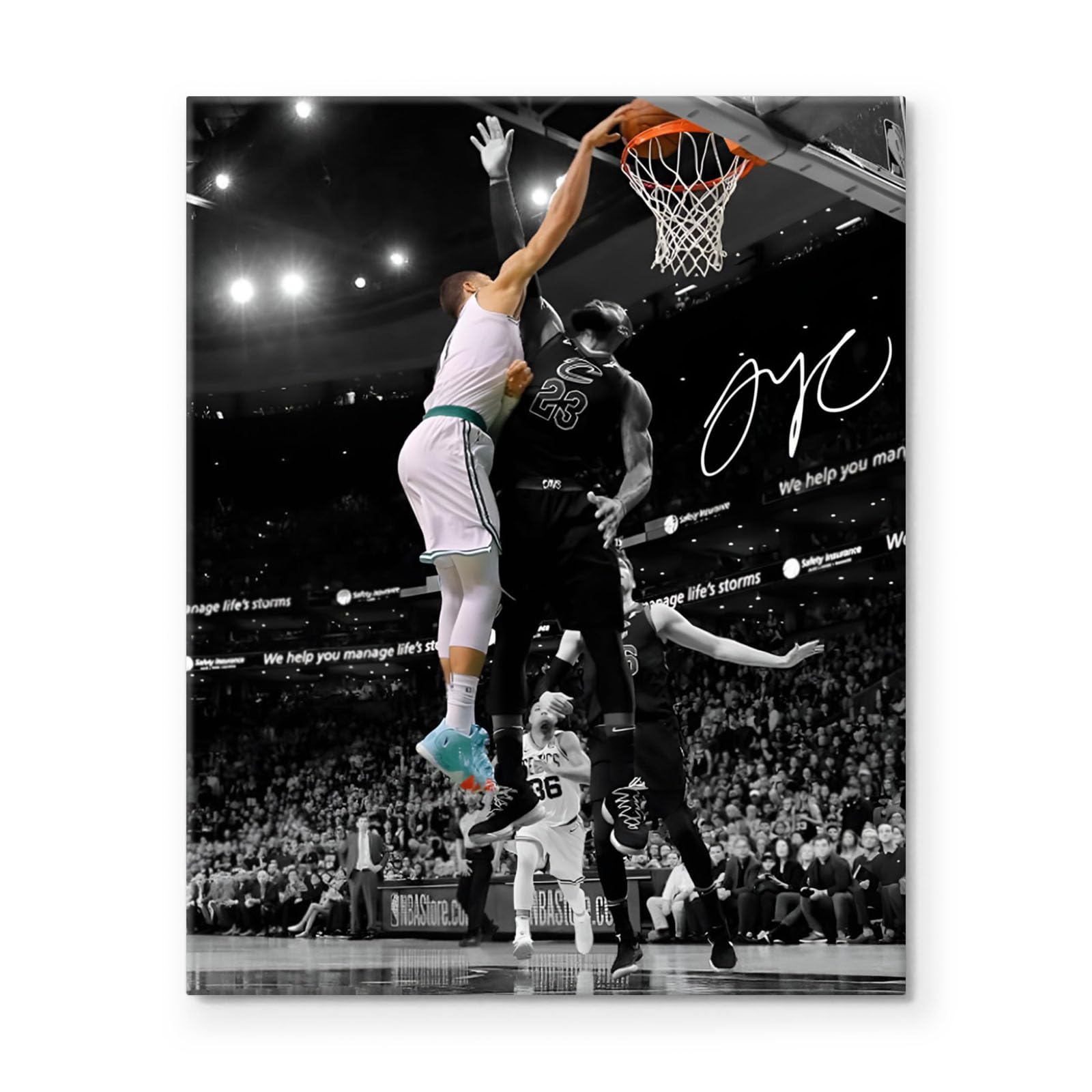 jayson tatum dunk on lebron