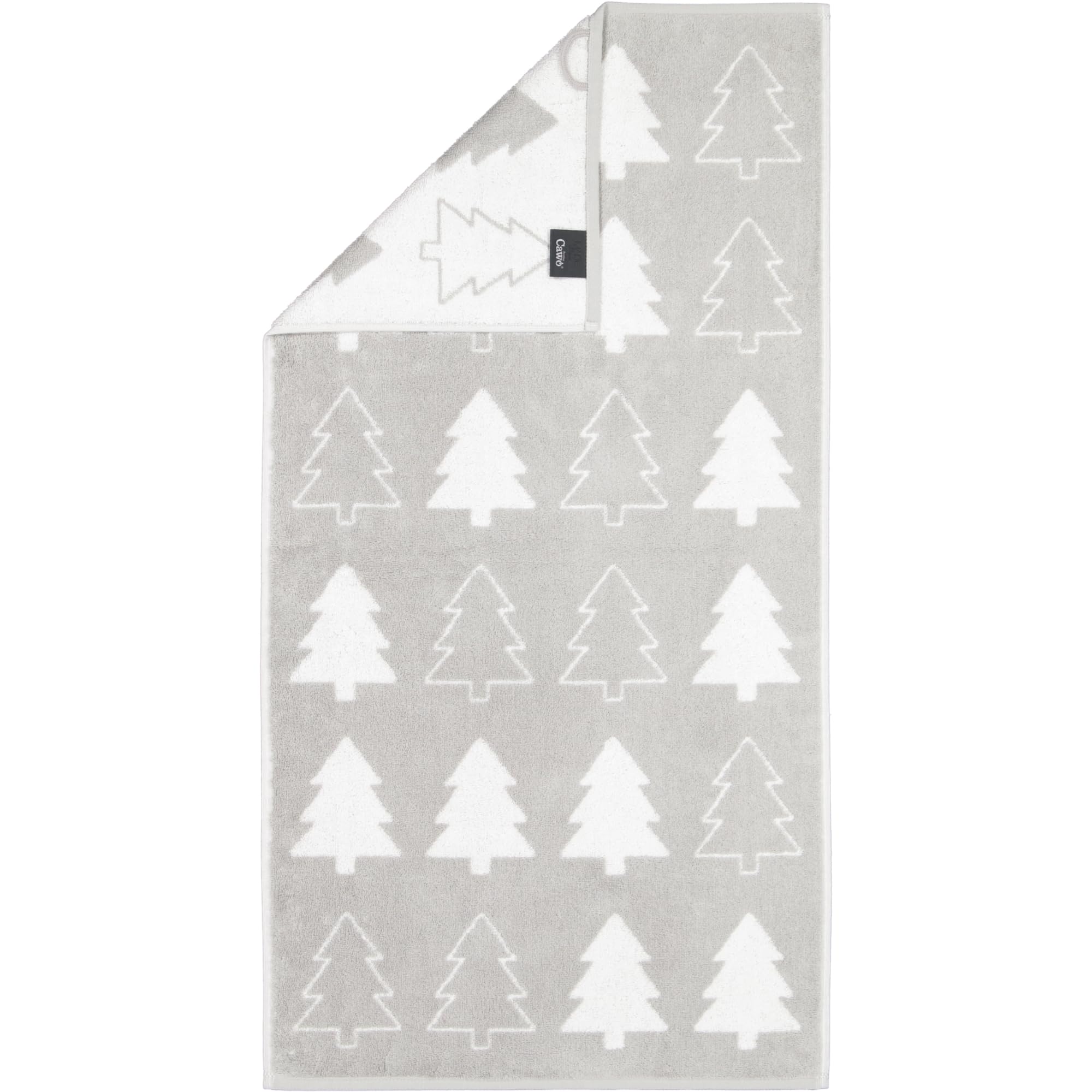 Cawö Handtücher Christmas Edition Tannenbäume 794 Platin - 76