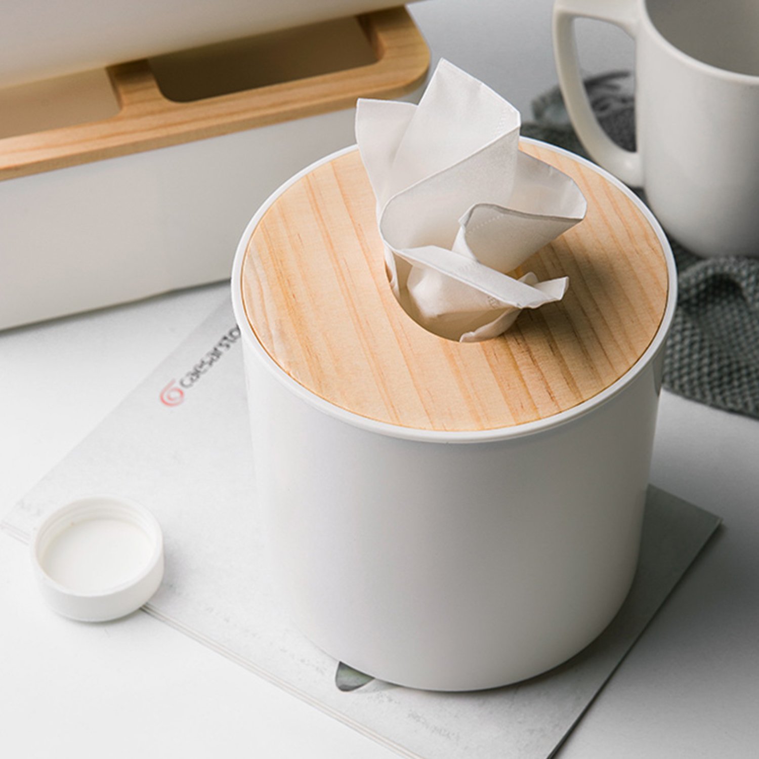 Amazon｜ティッシュケース ボックス 木製 和風 インテリア