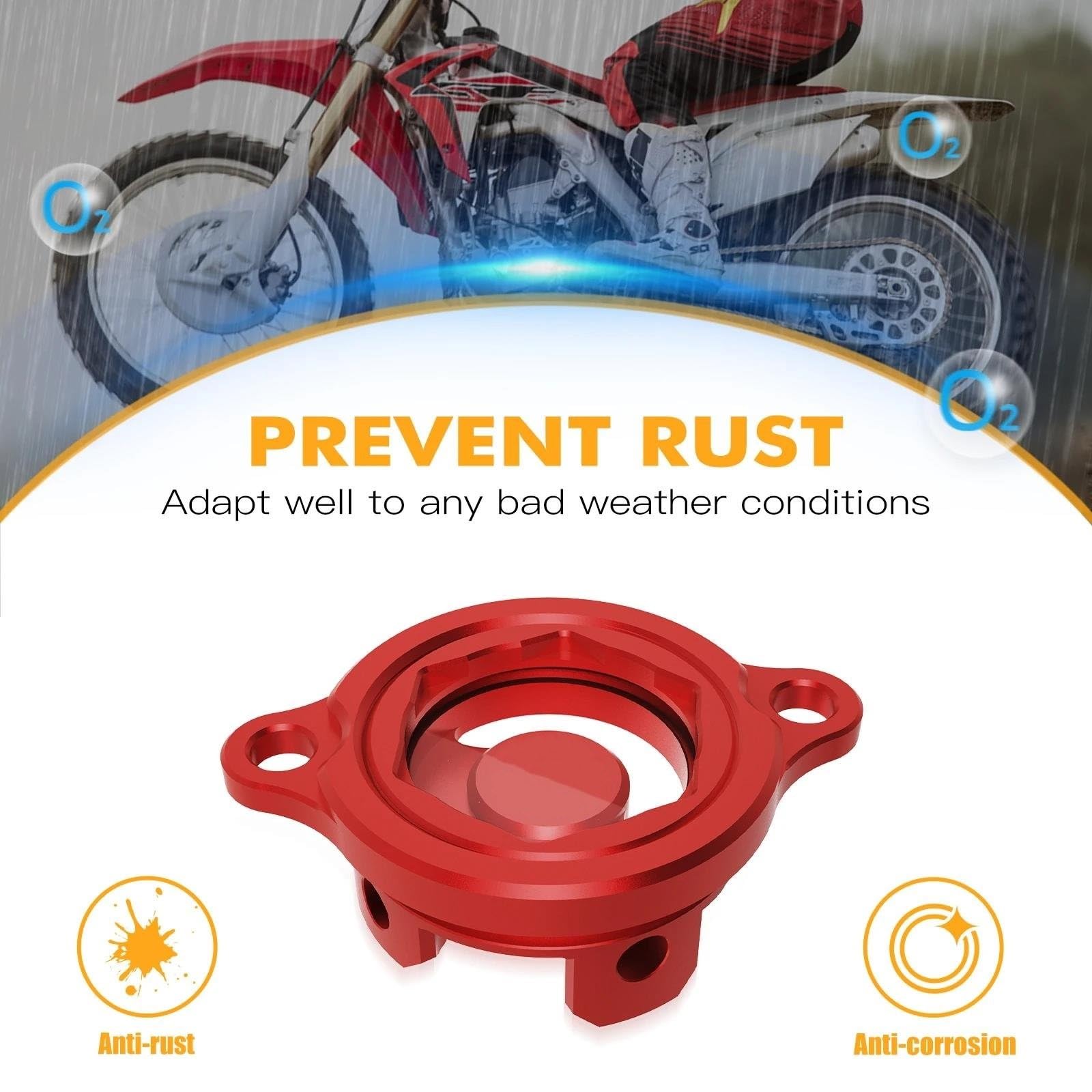 Tappo Olio Per CRF250R Per CR 250R 2010-2017 Coperchio Filtro Dell'olio Trasparente In Alluminio Tappo Di Copertura Filtro Dell'olio Motore Trasparente Tappi Olio Moto
