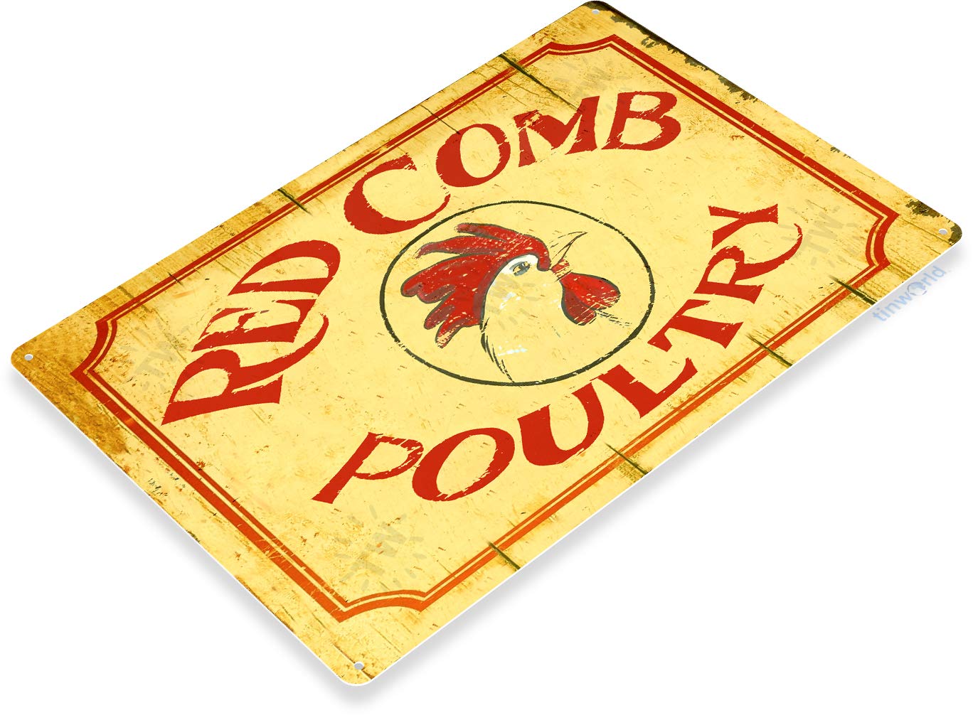 Tinworld TIN Sign “Red Comb Poultry” Metal Decor Cottage Kitchen Store Farm  Ranch A585 : Home & Kitchen - Amazon.com