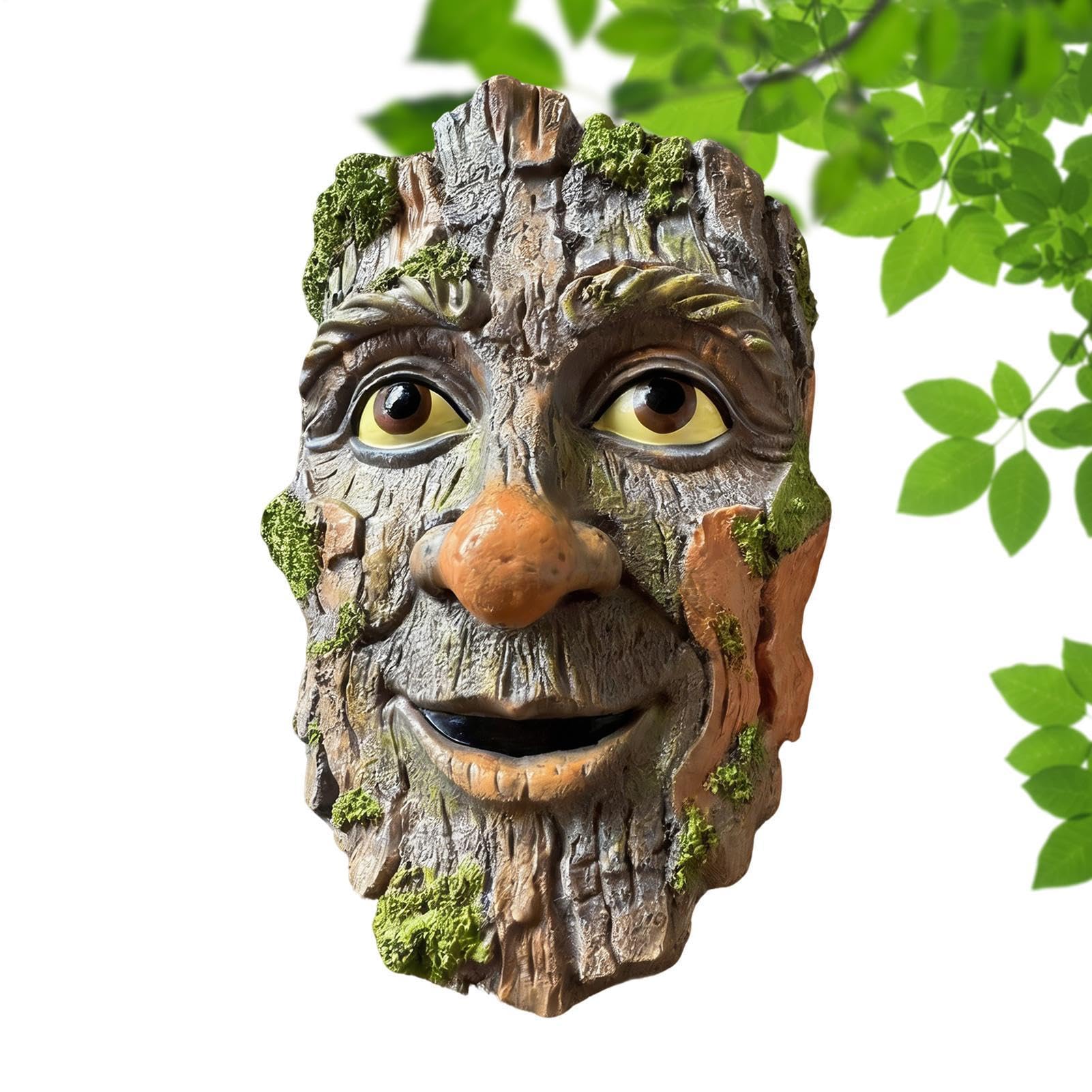 Generisch Tree Faces Decoration Outdoor - Resin Old Man Figure - Tree Figure for Garden & Yard, for Garden, Walkway, Yard, Patio, Entrance Area
