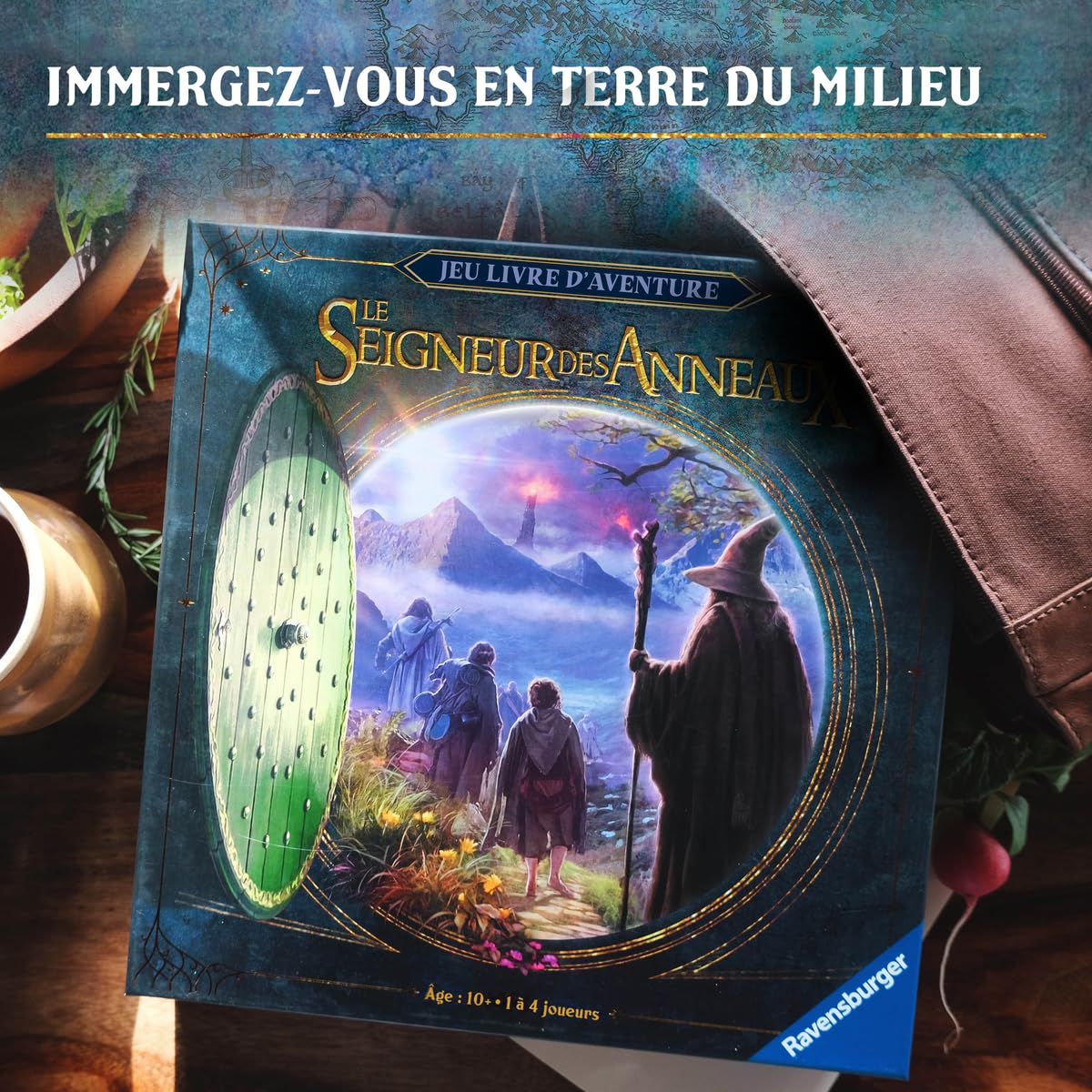 Ravensburger - Le Seigneur des Anneaux - Livre d'Aventure - Jeu de Plateau coopératif - 1 à 4 Joueurs dès 10 Ans - 30 Minutes par chapitres (8 chapitres) - Version française