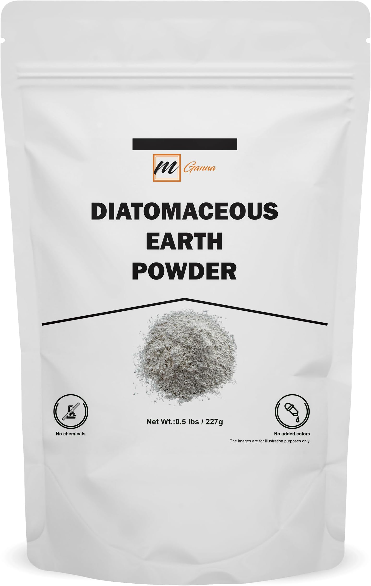 100% Natural Diatomaceous Earth Powder for Skin Exfoliation Health & Cosmetic formulations 0.5 LBS / 227 GMS