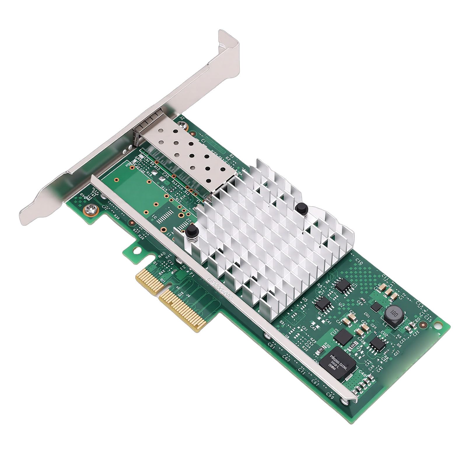 Adattatore per Scheda di Rete PCI E X4 da 10 GB, Scheda Adattatore Ethernet SFP + Porta Singola, Controller 82599EN, Supporto per Server PC, E VMware