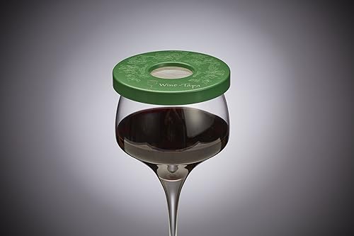 Miniatura 5 de (R Tuscan Juego de 6 cubiertas para copas de vino en hermosos colores terrosos para proteger tu copa de vino de insectos e insectos