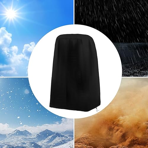 Miniatura 3 de Cubierta de fuente de jardín impermeable para exteriores, con dobladillo de cuerda, cubierta protectora de estatua de fuente 420D resistente