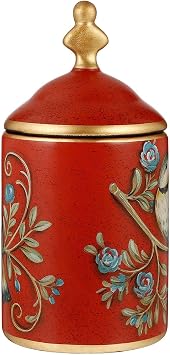 Ceramic Tea Jar Vintage Chinese Style Storage Jars Porcelain Tea Tins Tea Storage Tea Caddy Tea Canisters Tea Storage Can with Sealed Lids for Spice Tea Coffee Condiment