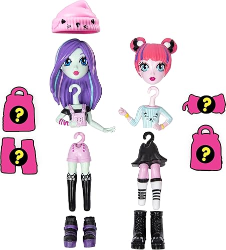 Miniatura 2 de Off the Hook Style BFFs, Brooklyn & Alexis (Concierto), muñecas pequeñas de 4 pulgadas con moda y accesorios para mezclar y combinar, para niñas de