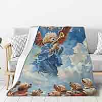 Amazon.com: Dog Angel Ascension Throw Blanket 40x50 Inch