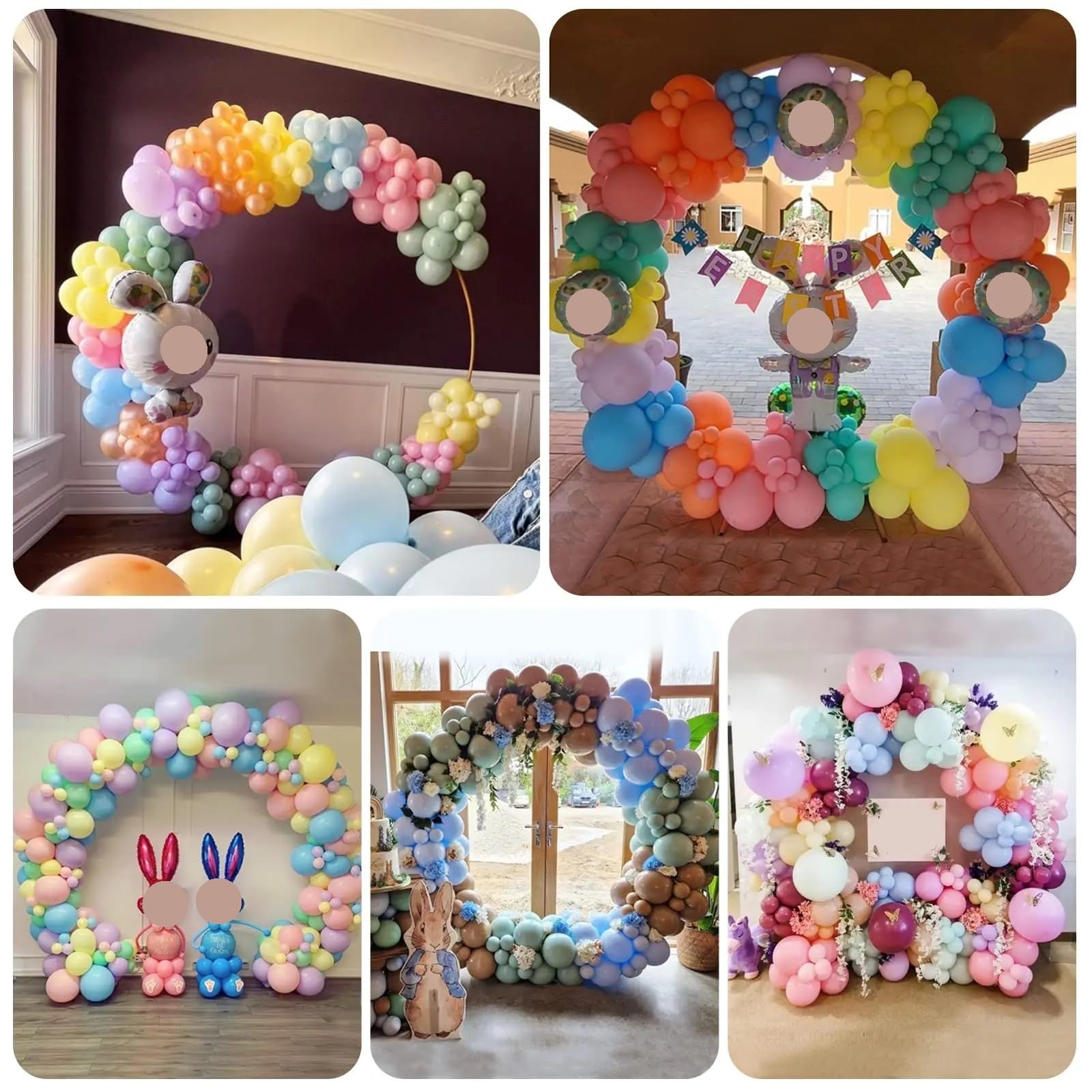 Kit de Arco de Globos Redondos, Soporte de aro for Globos, Marco Circular de Metal Dorado for Globos, Soporte de Fondo de Gran tamaño for cumpleaños, Bodas Arco para Globos(1.8m(70.8in))