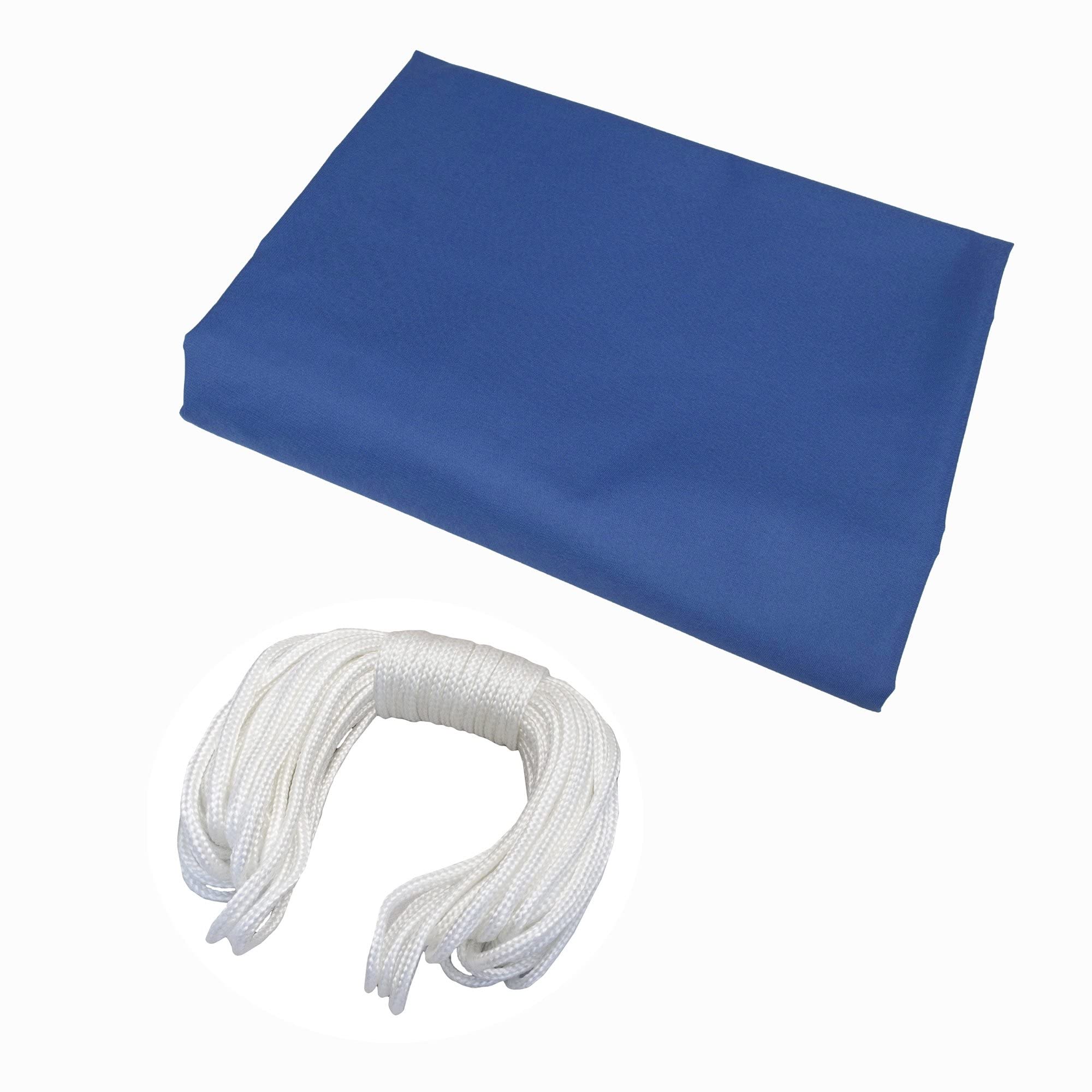 jarolift Brise Vue pour Balcon, Revêtement et Pare Vue de Balcon, Protection Contre Le Vent et Le Soleil, Étanche Á l'eau, 600 x 90 cm, (24 Oeillets) Bleu Azur